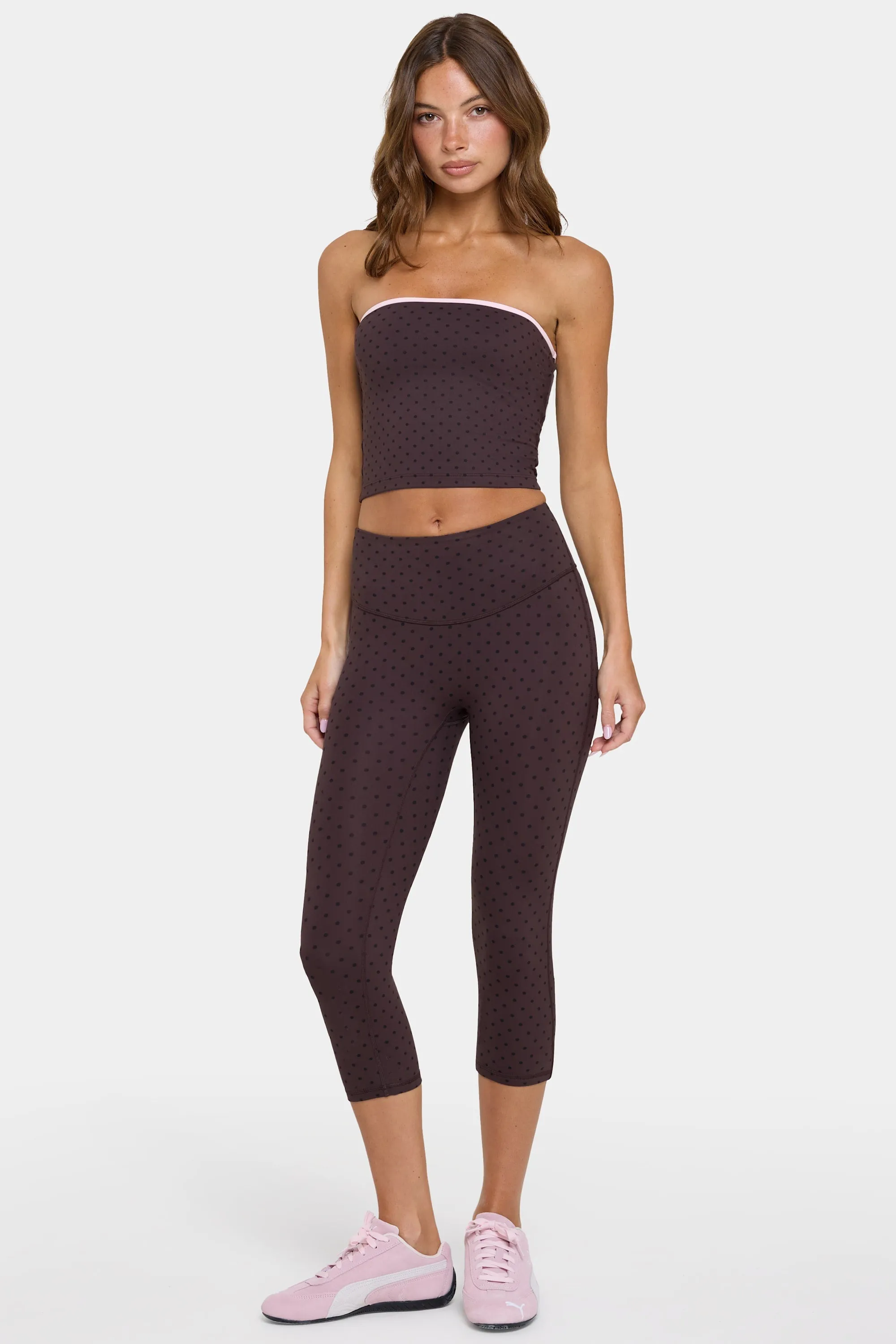Soft Active Capri Leggings in Choc Chip sold by Bo + Tee product image thumbnail 5