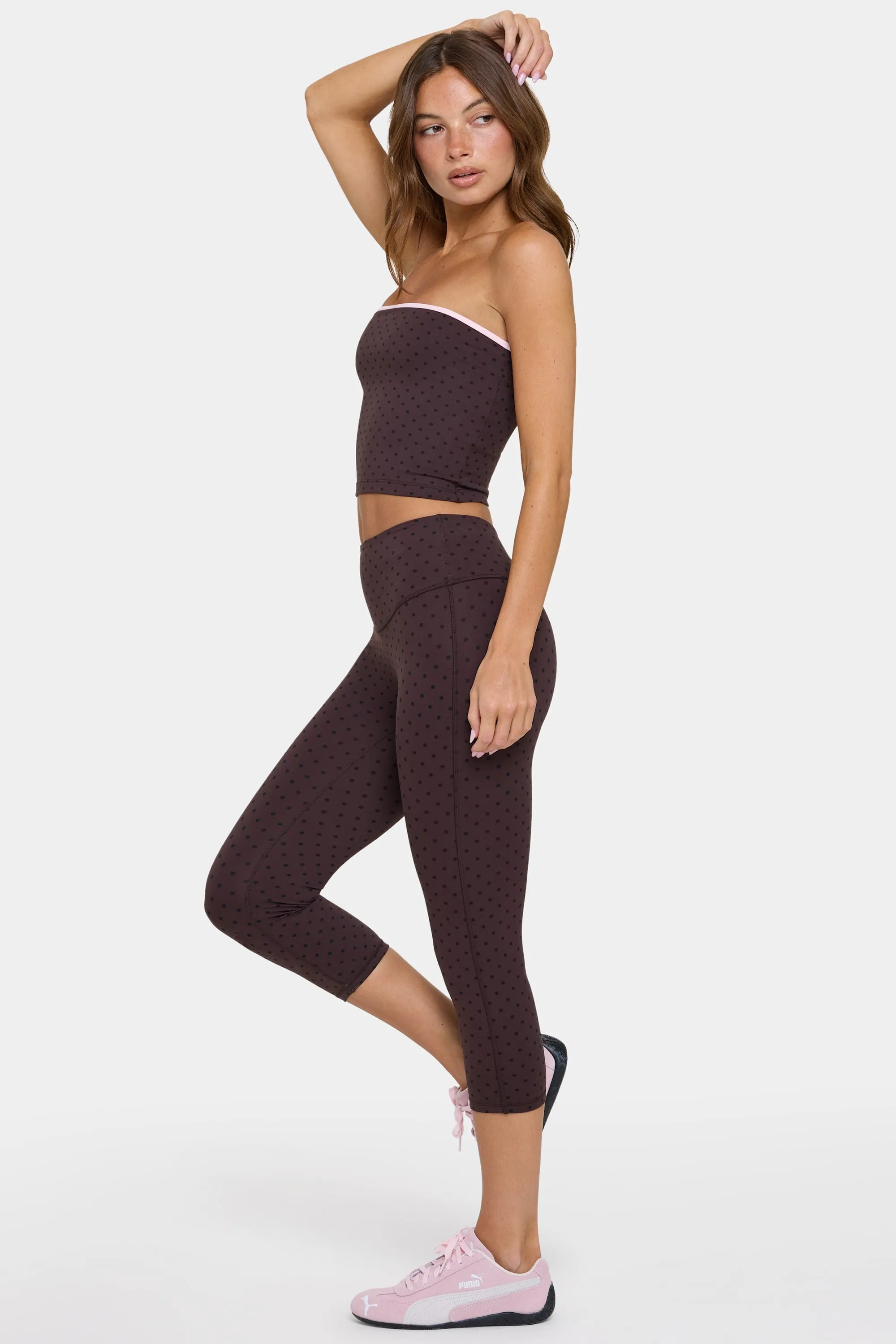 Soft Active Capri Leggings in Choc Chip sold by Bo + Tee product image thumbnail 3
