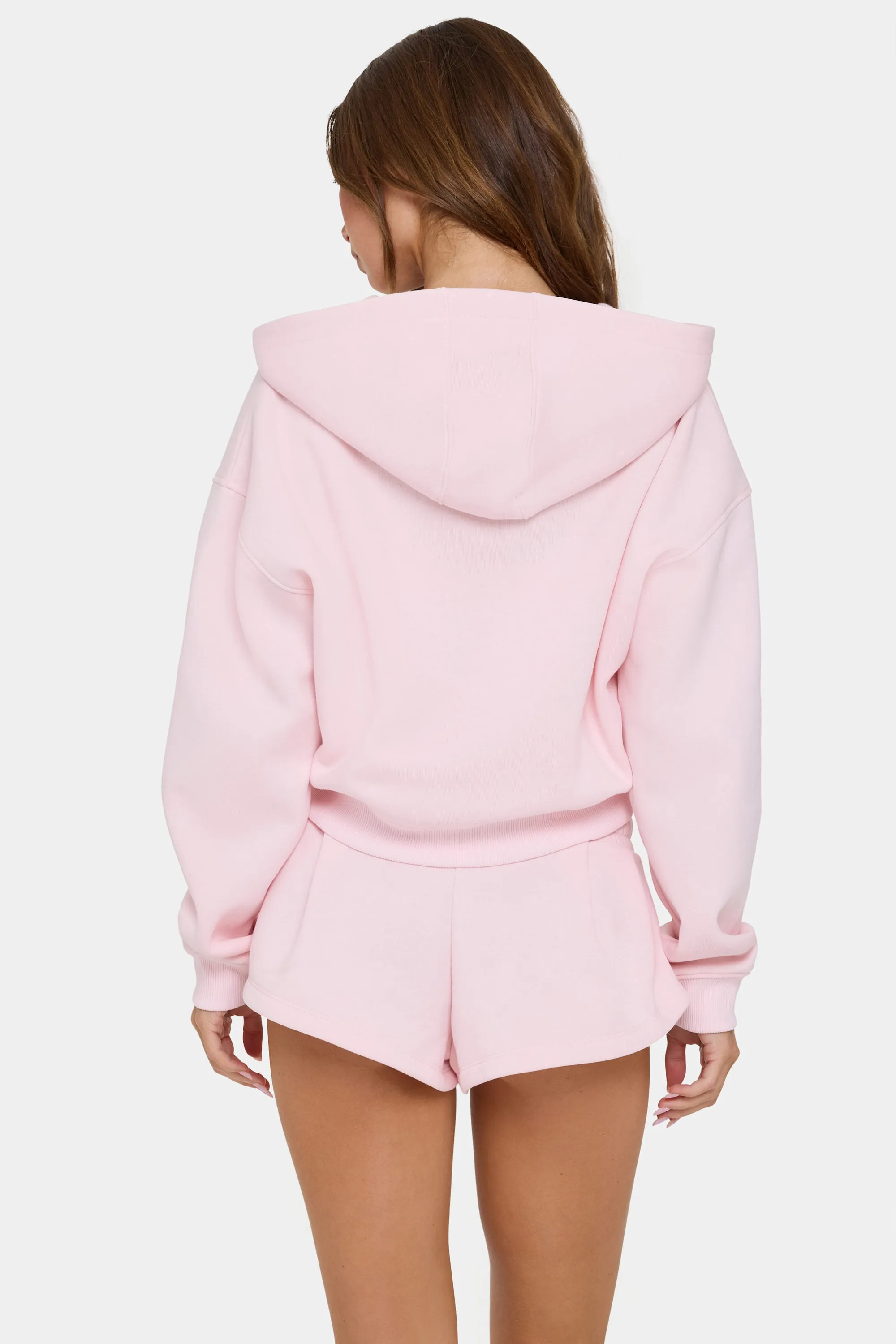 Oversized Zip-Up Hoodie in Sorbet sold by Bo + Tee product image thumbnail 3