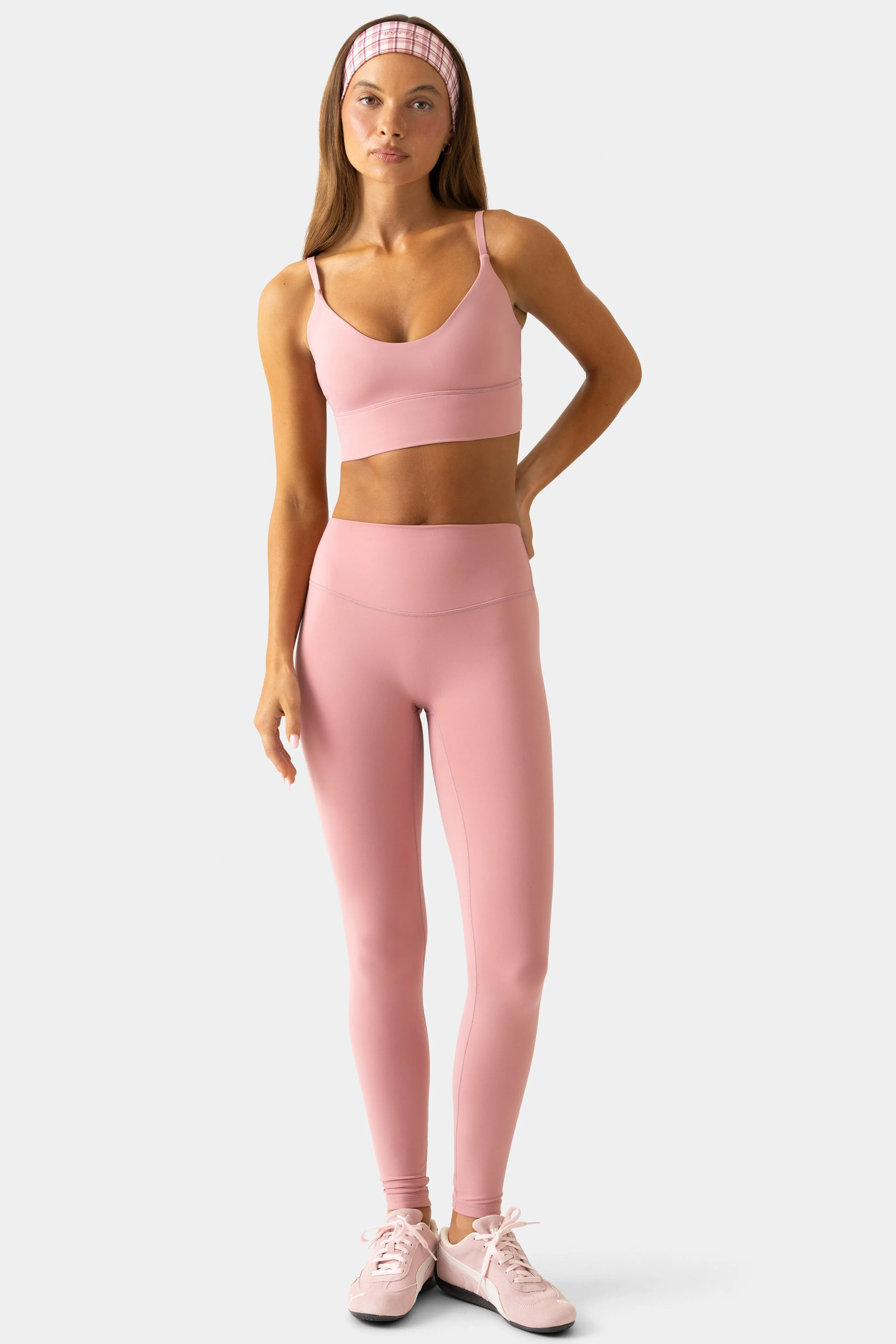 Soft Active Full-Length Leggings in Mauve sold by Bo + Tee product image thumbnail 5