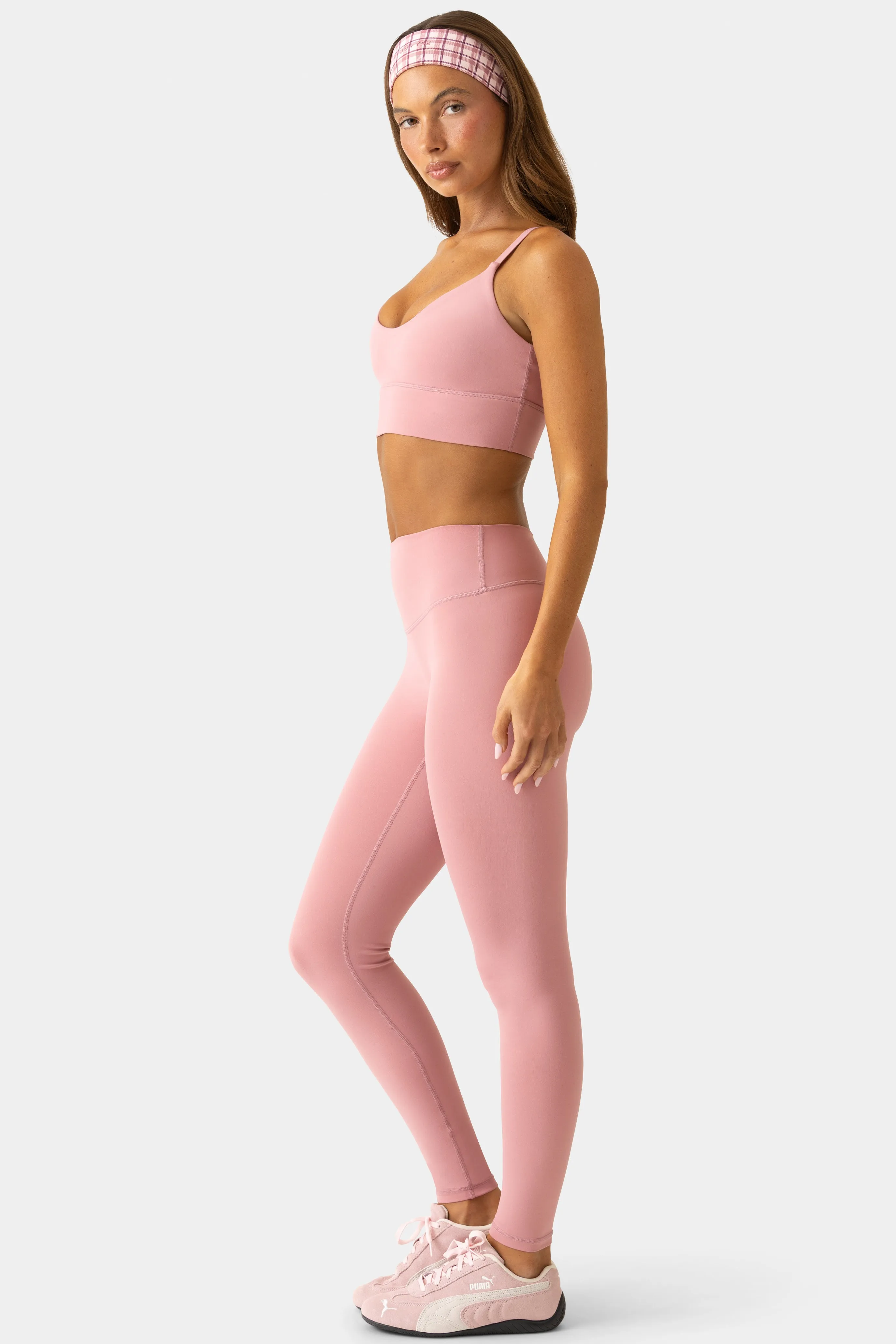 Soft Active Full-Length Leggings in Mauve sold by Bo + Tee product image thumbnail 4