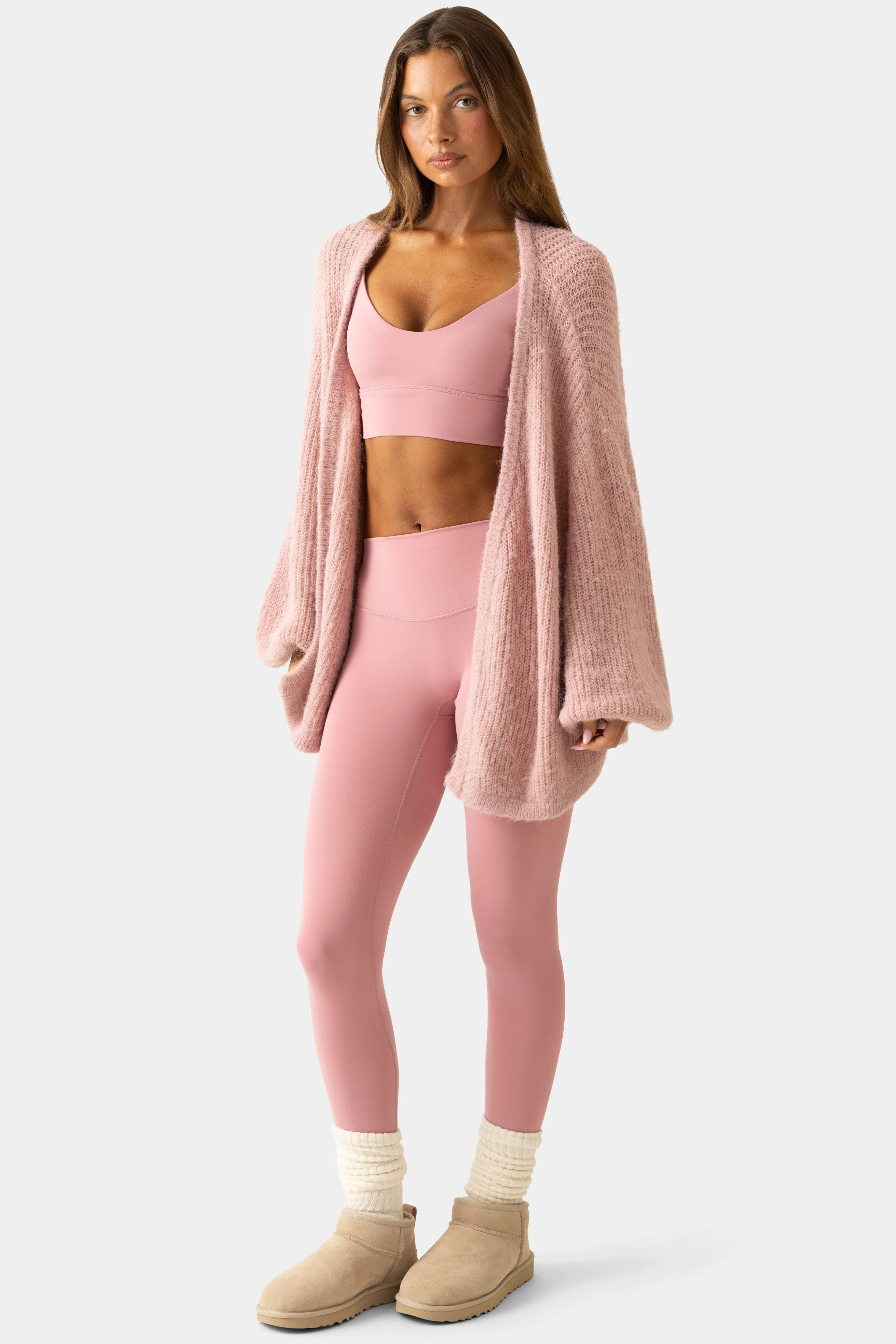 Soft Knit Cardigan in Soft Pink sold by Bo + Tee product image thumbnail 5