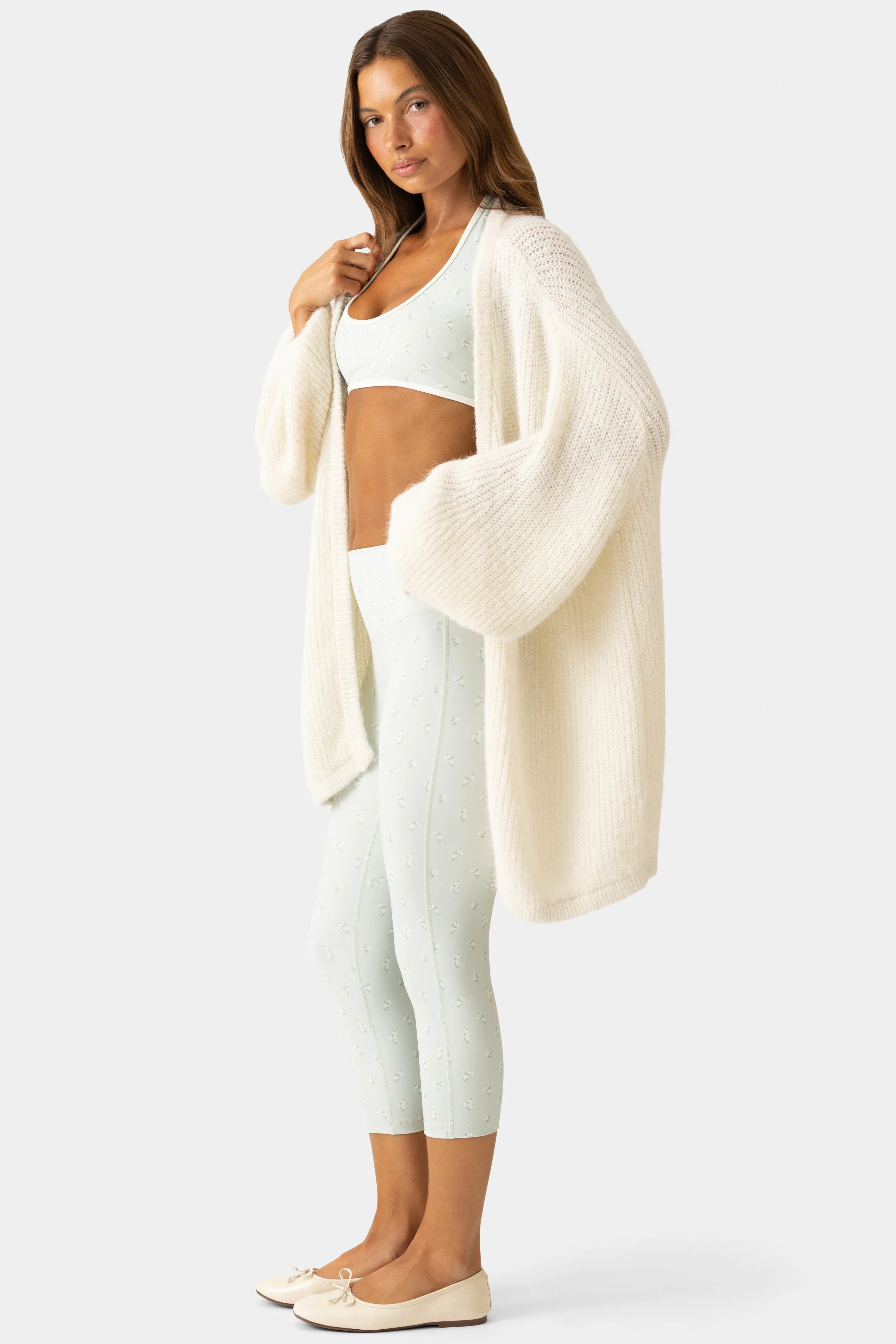 Soft Knit Cardigan in Coconut sold by Bo + Tee product image thumbnail 3