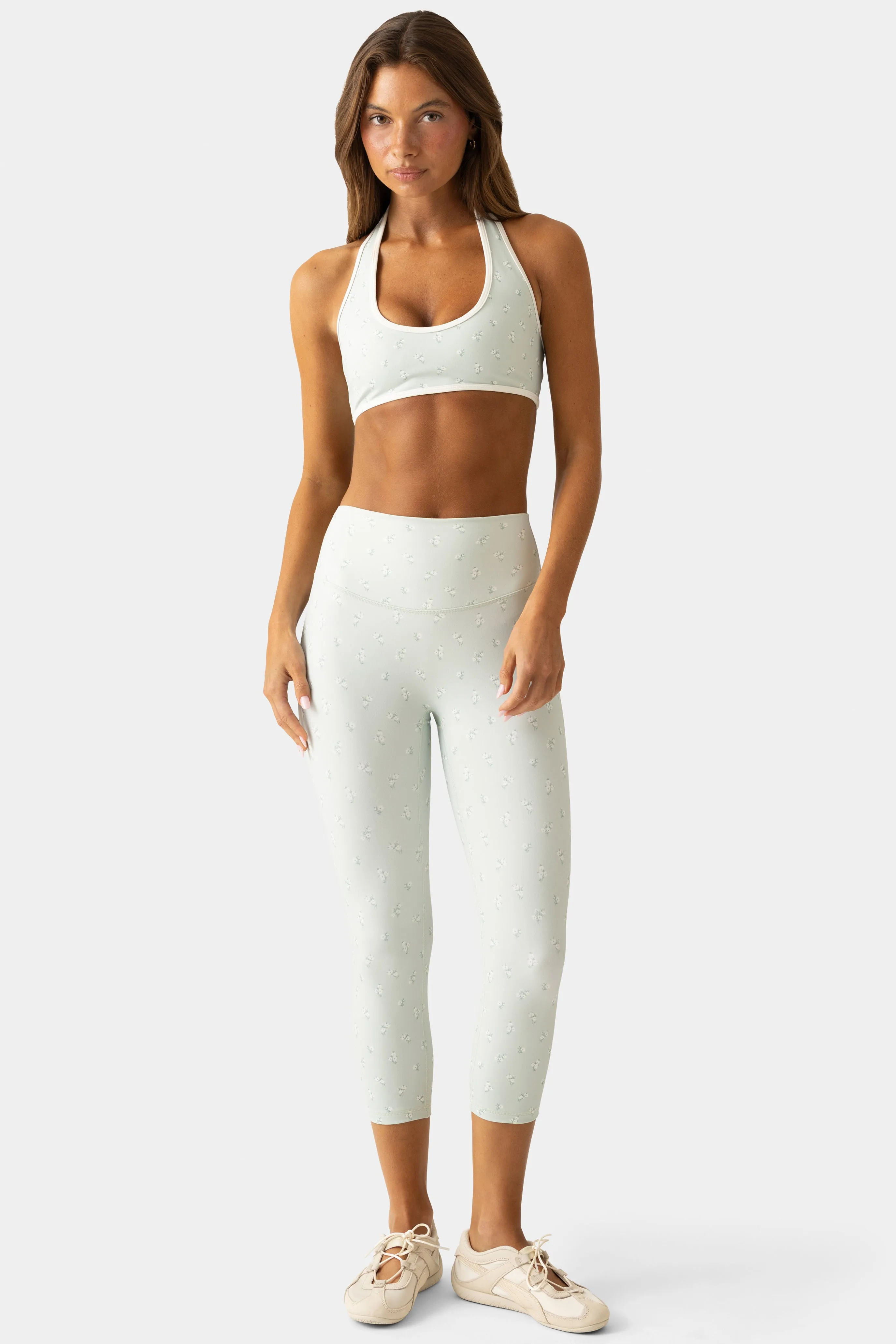 Soft Active Capri Leggings in Matcha Meadow sold by Bo + Tee product image thumbnail 5