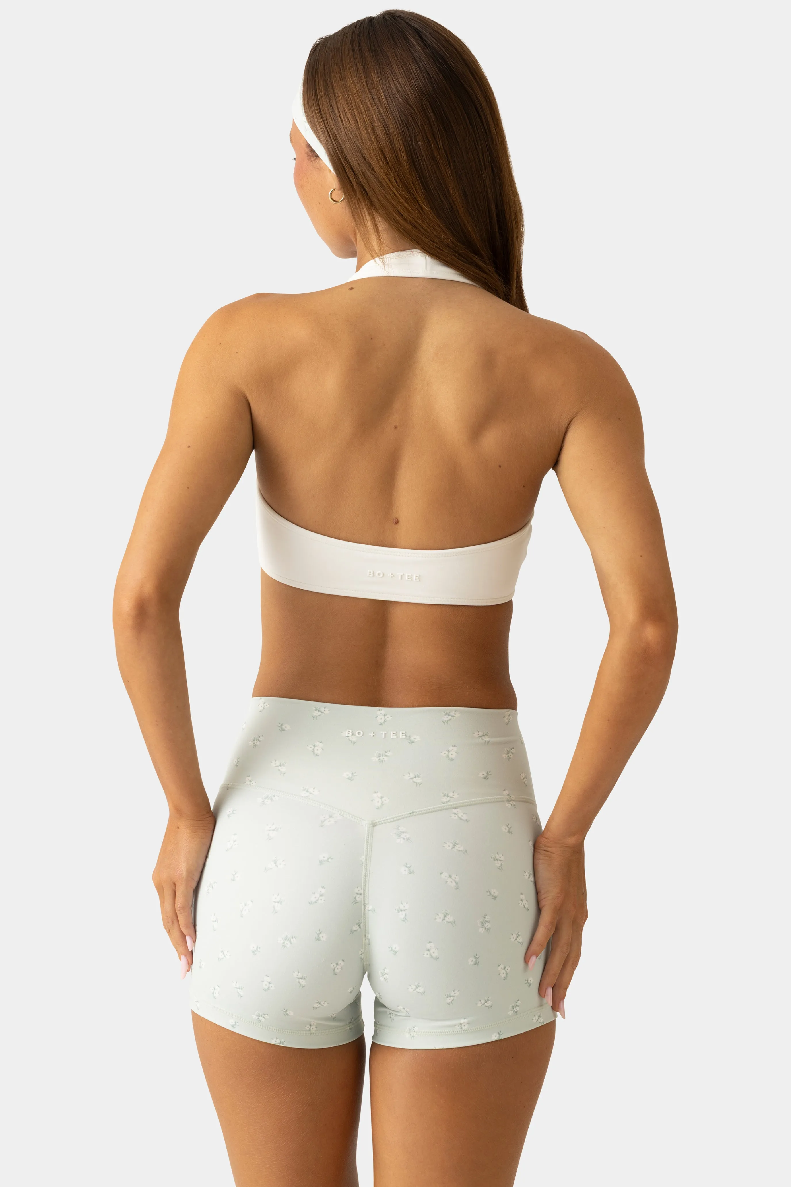Soft Active Mini Shorts in Matcha Meadow sold by Bo + Tee product image thumbnail 2