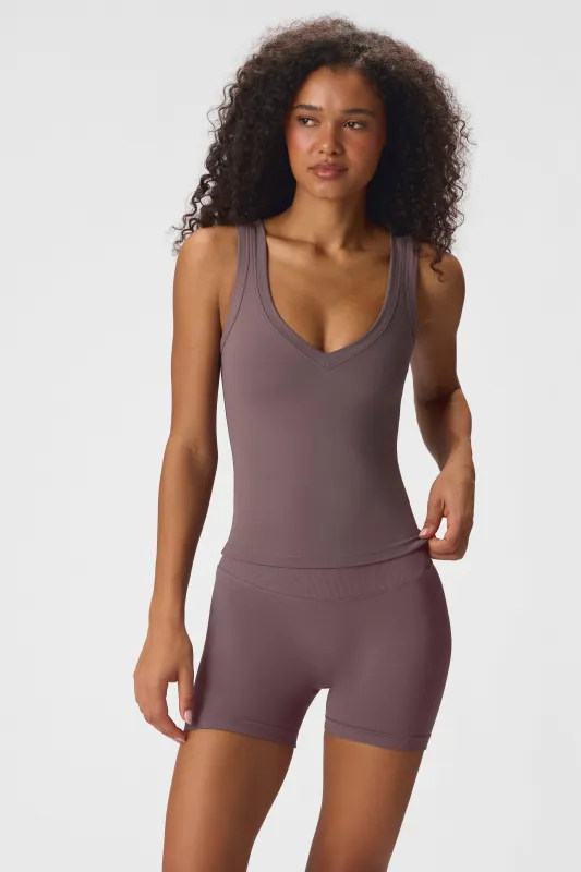 Soft Active Tank Top in Stone made by Bo + Tee