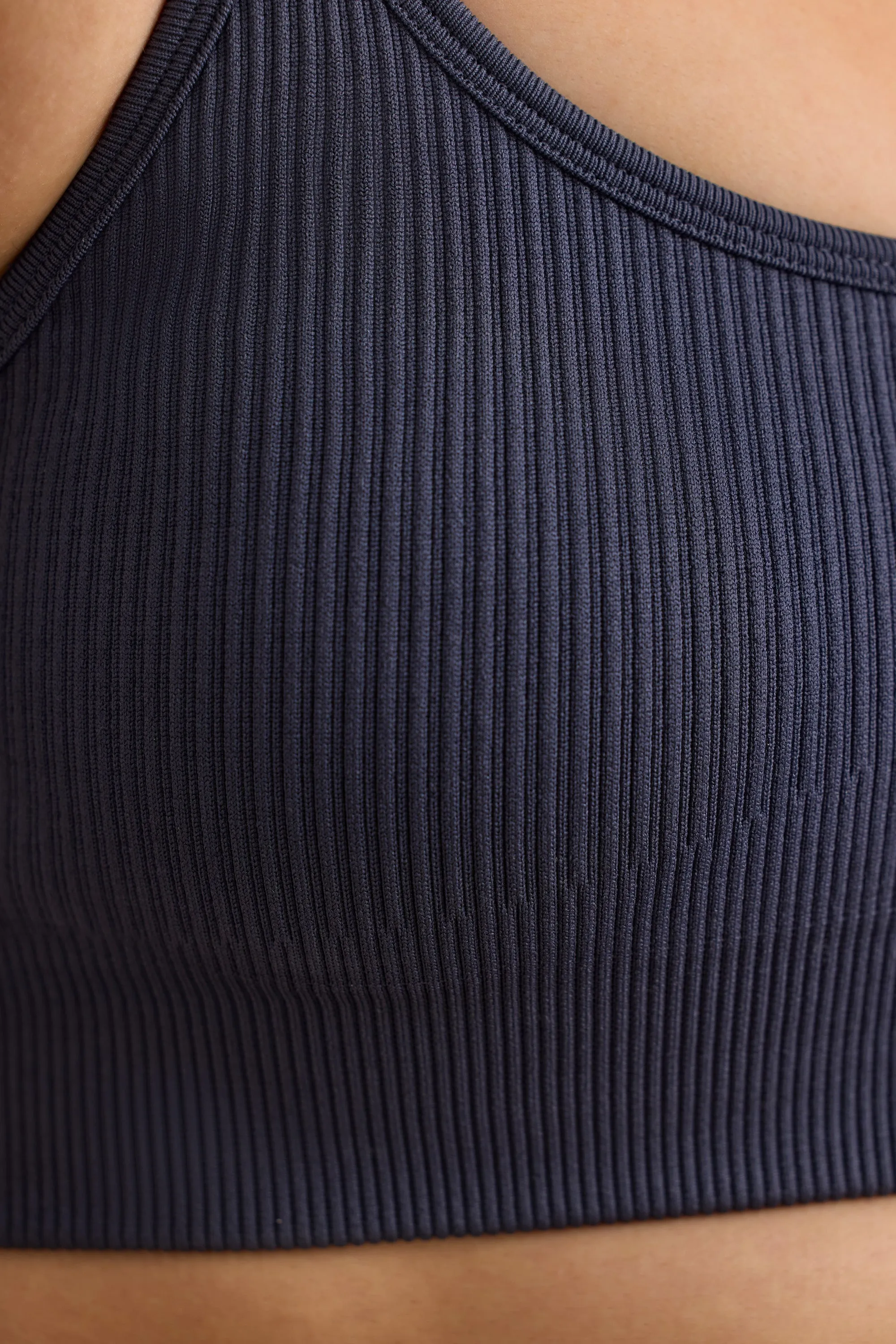 FlexiRib Y-Back Sports Bra in Indigo Slate sold by Bo + Tee product image thumbnail 4