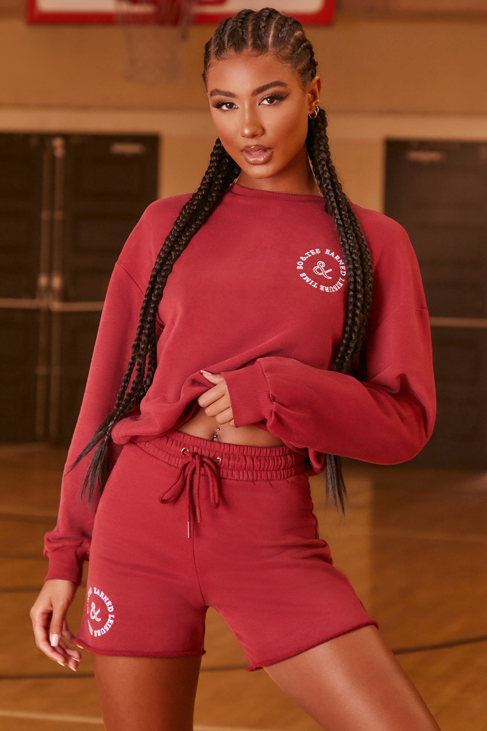 Heavyweight - Shorts in Burgundy sold by Bo + Tee product image thumbnail 5