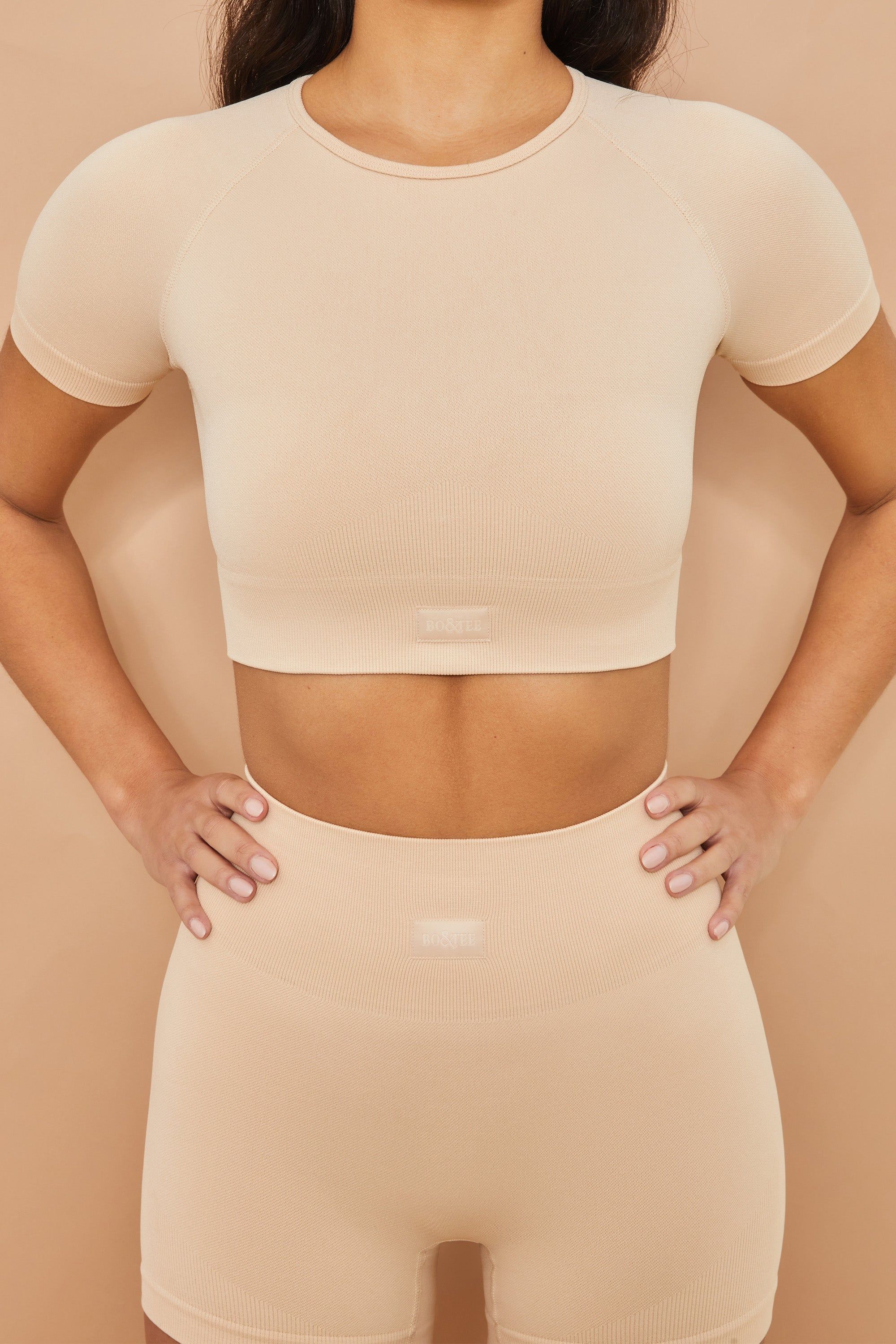 Control - Crop Top in Beige sold by Bo + Tee product image thumbnail 5