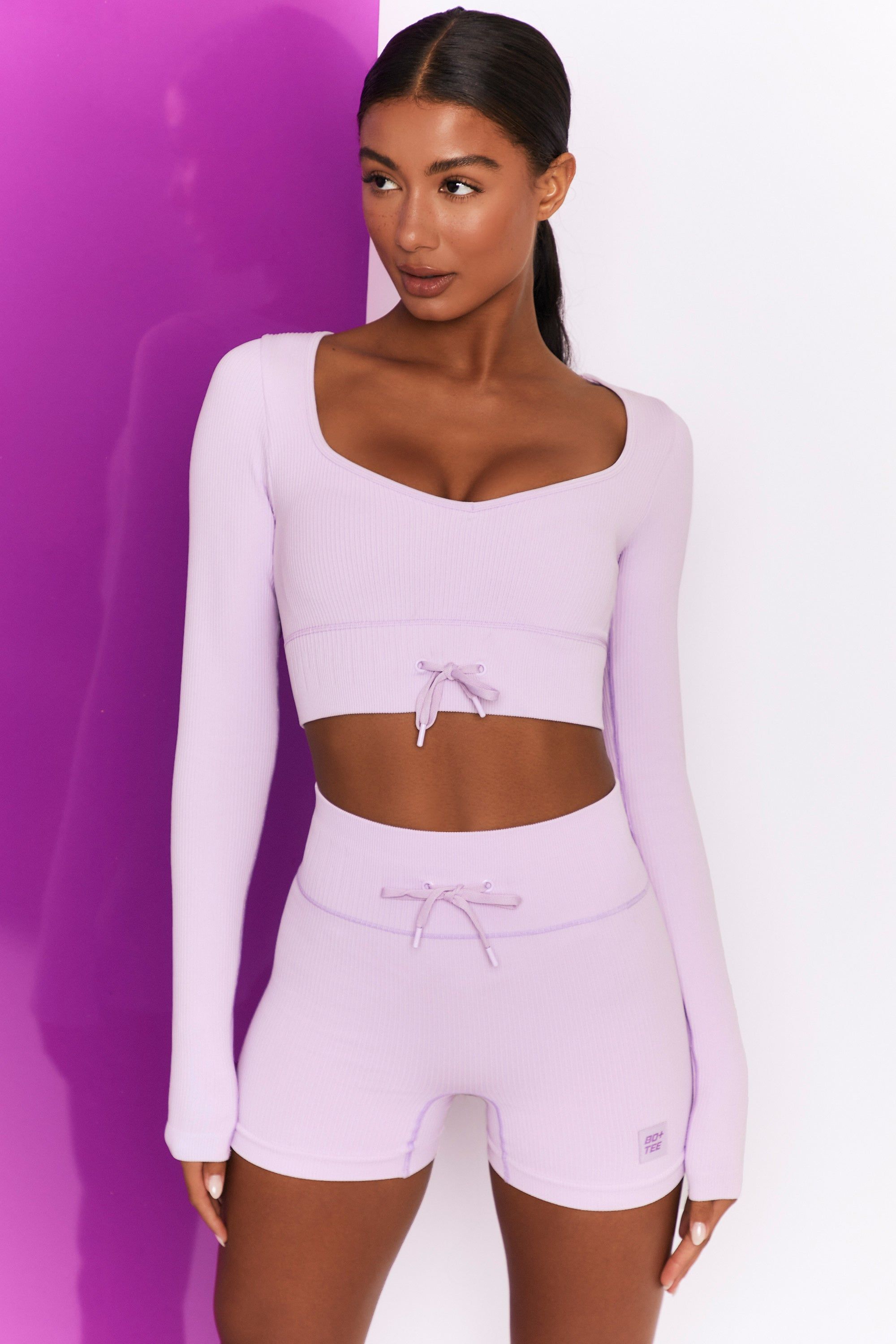 Time Check - Crop Top in Lilac sold by Bo + Tee product image thumbnail 6