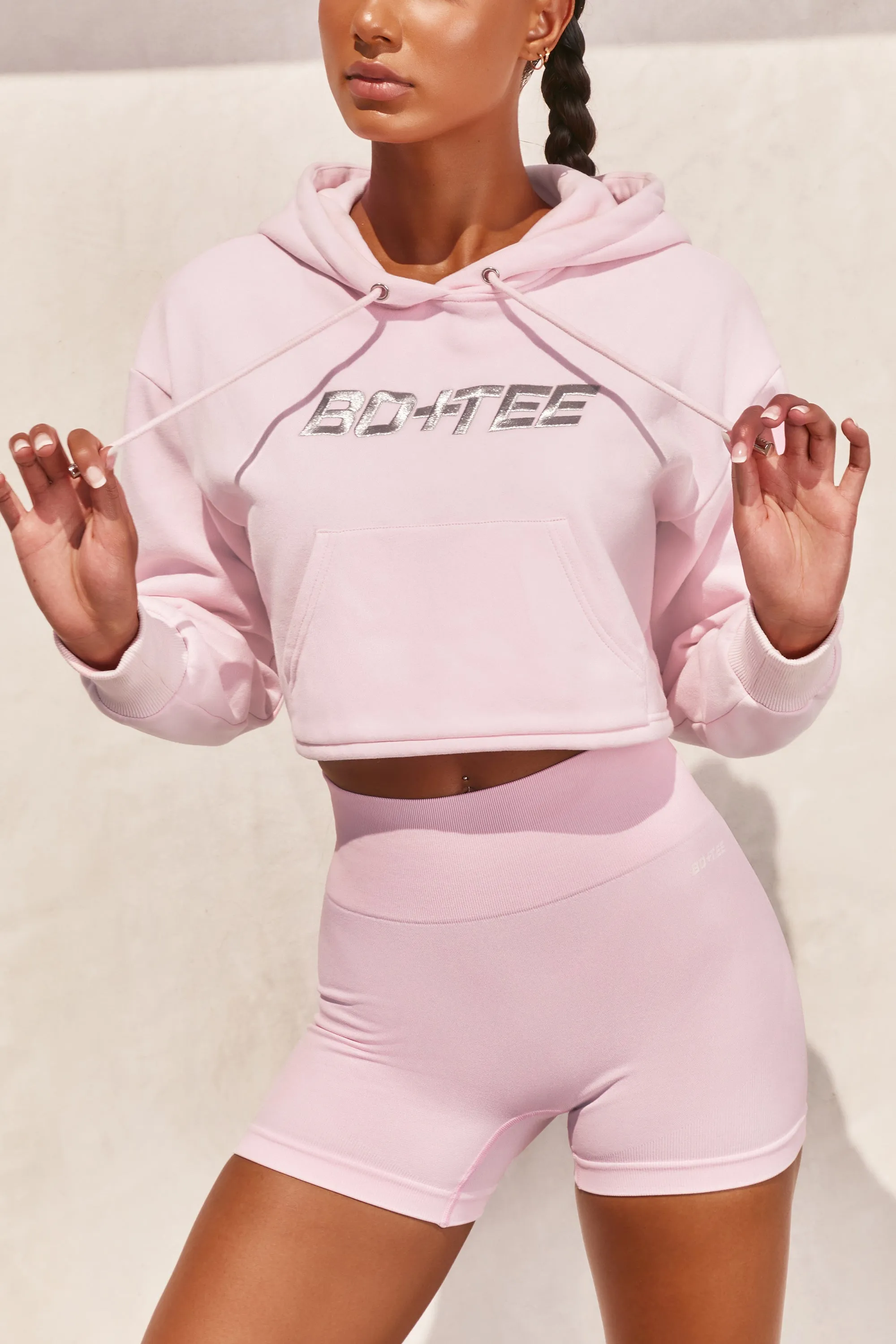 Off Duty - Hoodie in Light Pink sold by Bo + Tee product image thumbnail 4