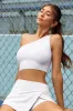 Rise - Soft Rib Open Back One Shoulder Crop Top in Marled Grey sold by Bo + Tee