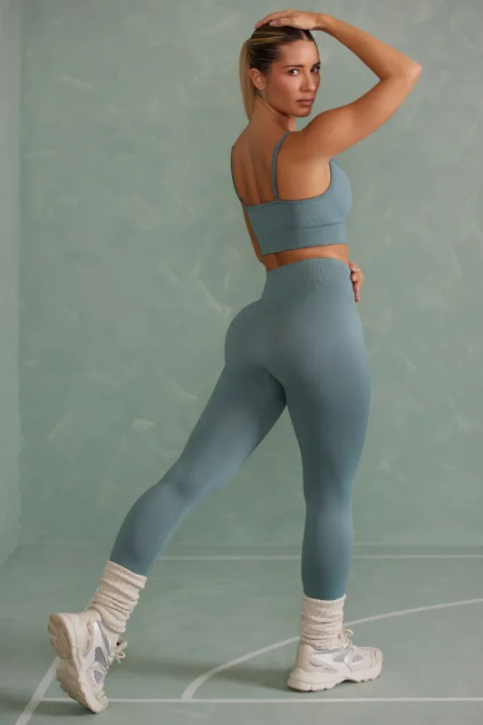 Vitality - Petite Super Sculpt Full Length Leggings in Mineral Green sold by Bo + Tee