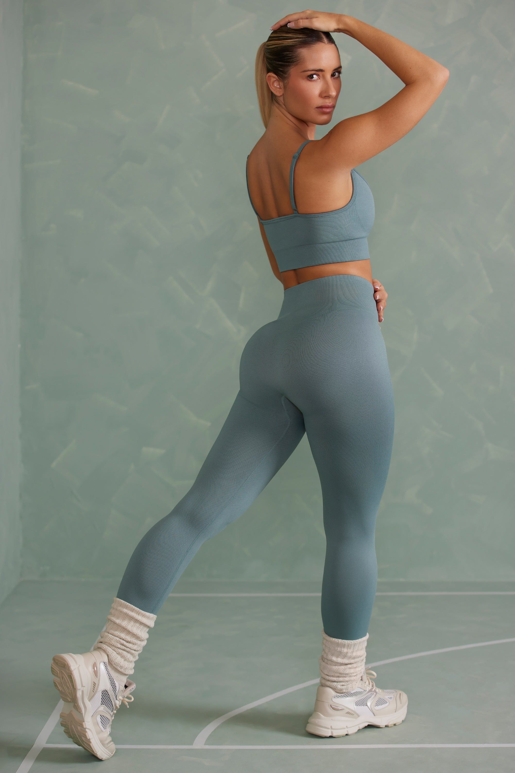 Vitality - Petite Super Sculpt Full Length Leggings in Mineral Green sold by Bo + Tee