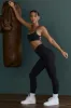 Dedication - High Waist Wrap Over Leggings in Black sold by Bo + Tee
