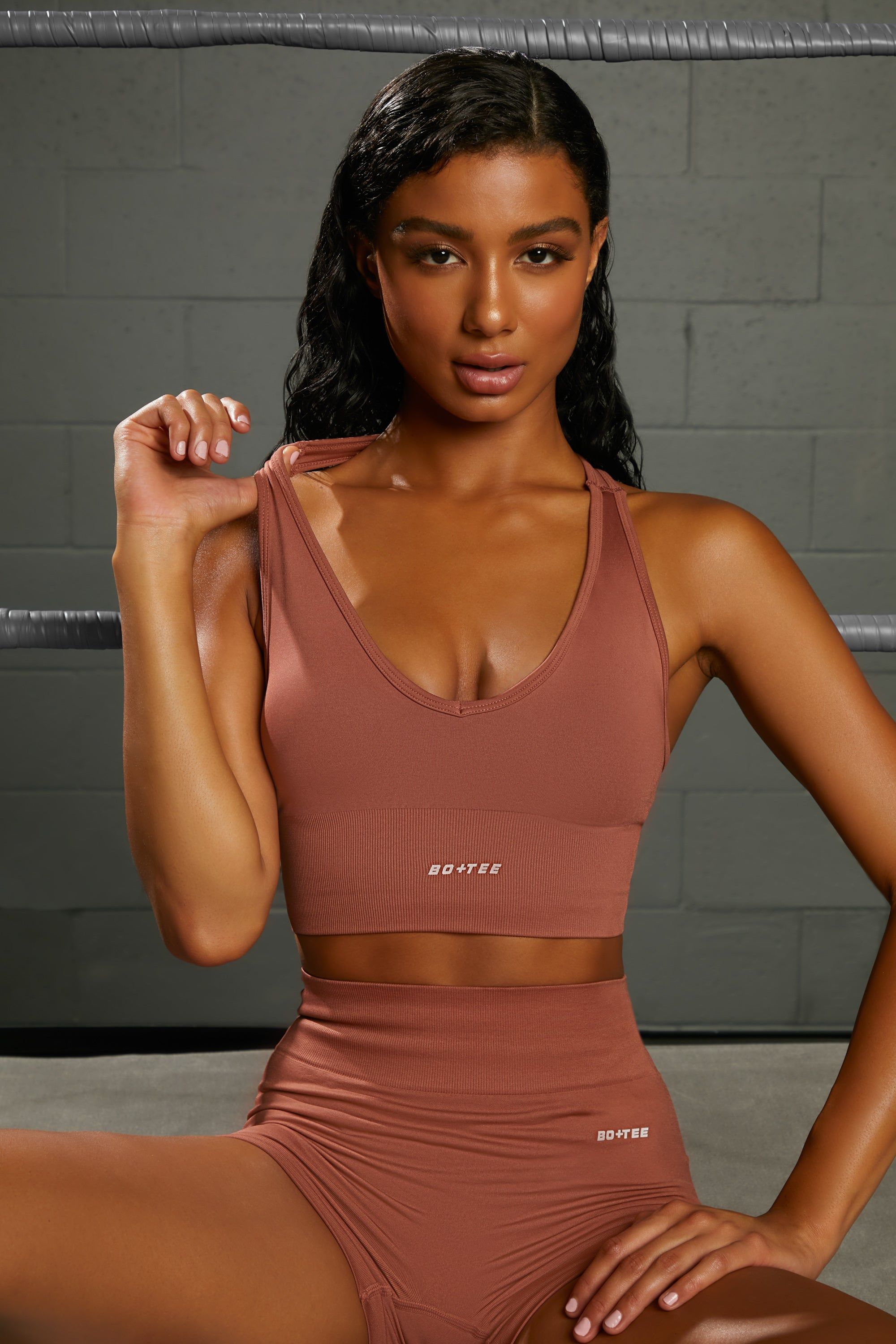 Overhaul - Crop Top in Rust sold by Bo + Tee product image thumbnail 5