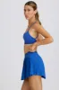 Pleated Tennis Skirt in Cobalt sold by Bo + Tee