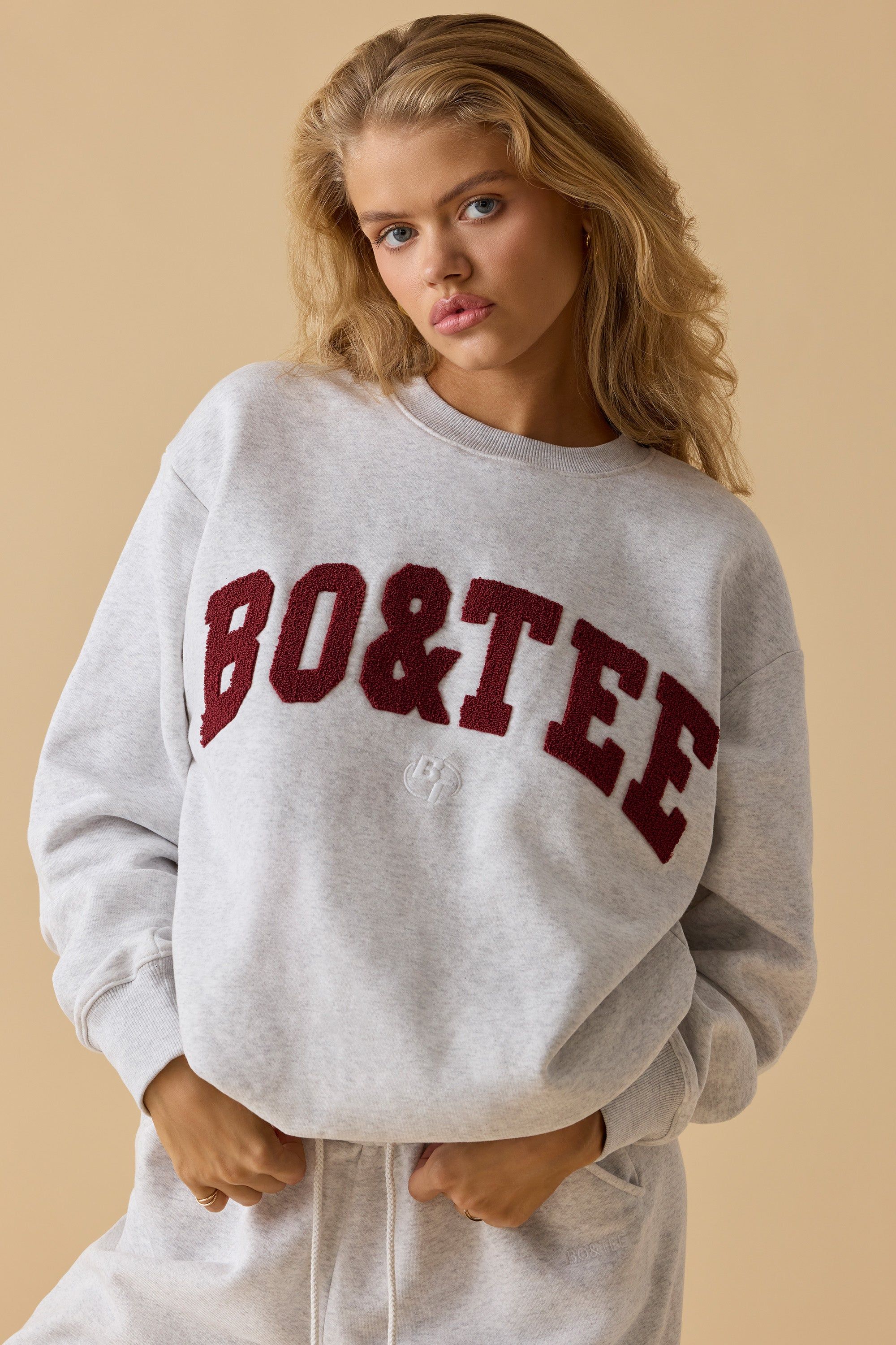 Self Care - Oversized Crew Neck Sweatshirt in Heather Grey sold by Bo + Tee product image thumbnail 10