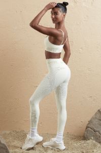 Stronger - Petite Seamless High Waist Leggings in Cream sold by Bo + Tee