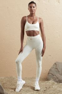 Stronger - Petite Seamless High Waist Leggings in Cream sold by Bo + Tee