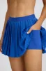 Pleated Tennis Skirt in Cobalt sold by Bo + Tee