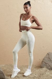 Stronger - Petite Seamless High Waist Leggings in Cream sold by Bo + Tee