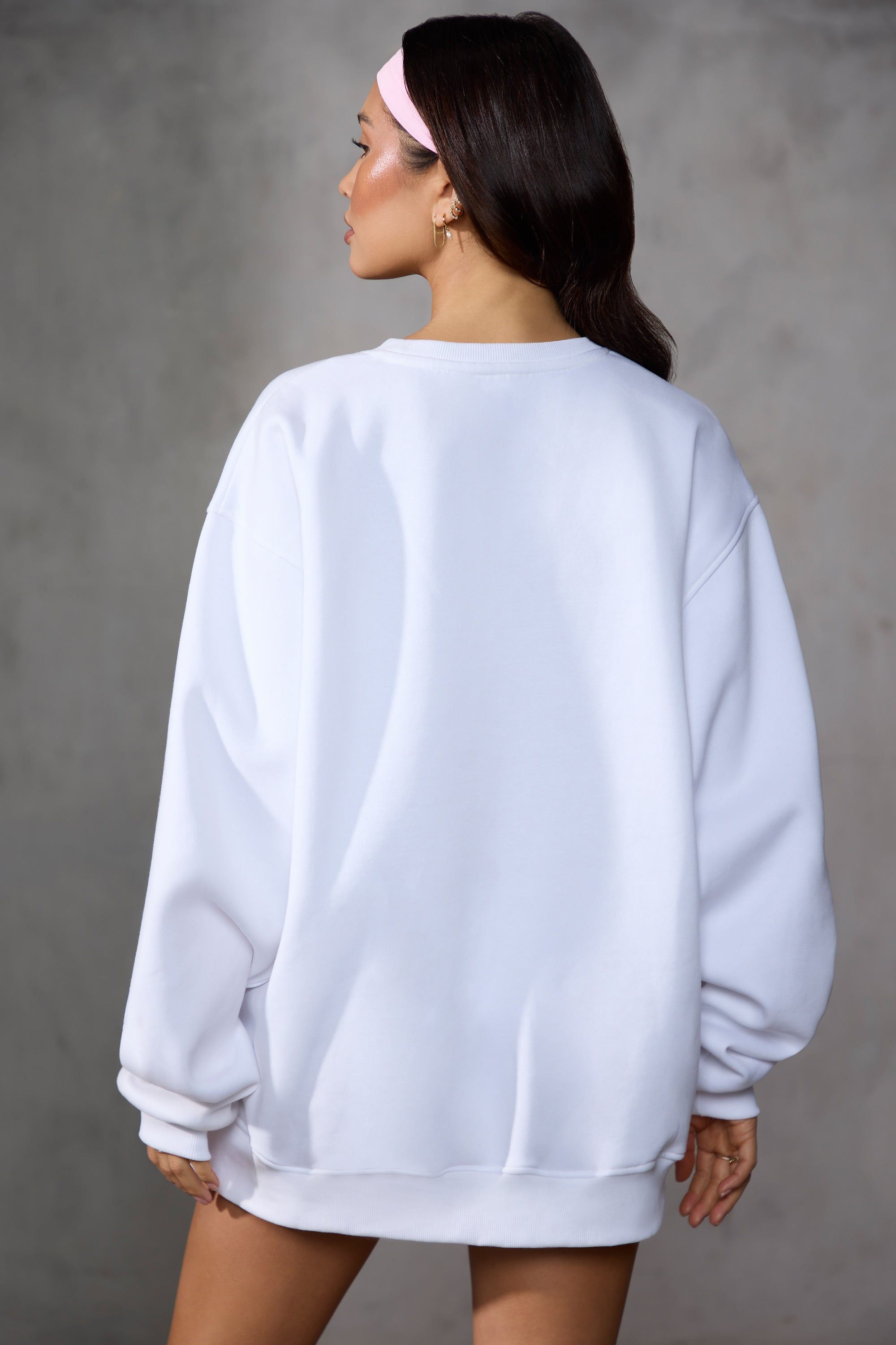 New Staples - Oversized Sweatshirt in Baby Pink Print sold by Bo + Tee product image thumbnail 3