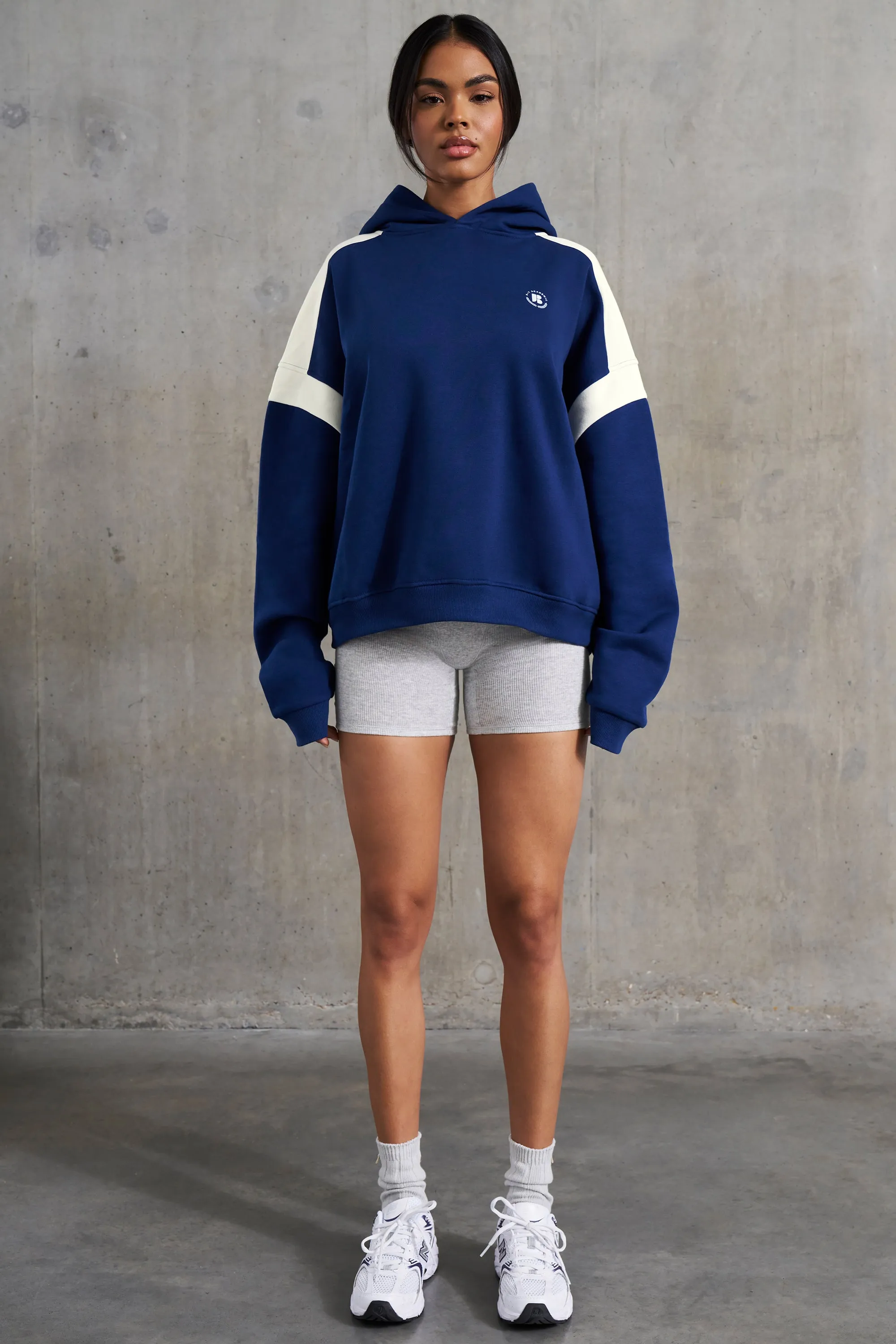 Academic - Oversized Hooded Sweatshirt in Navy sold by Bo + Tee product image thumbnail 5