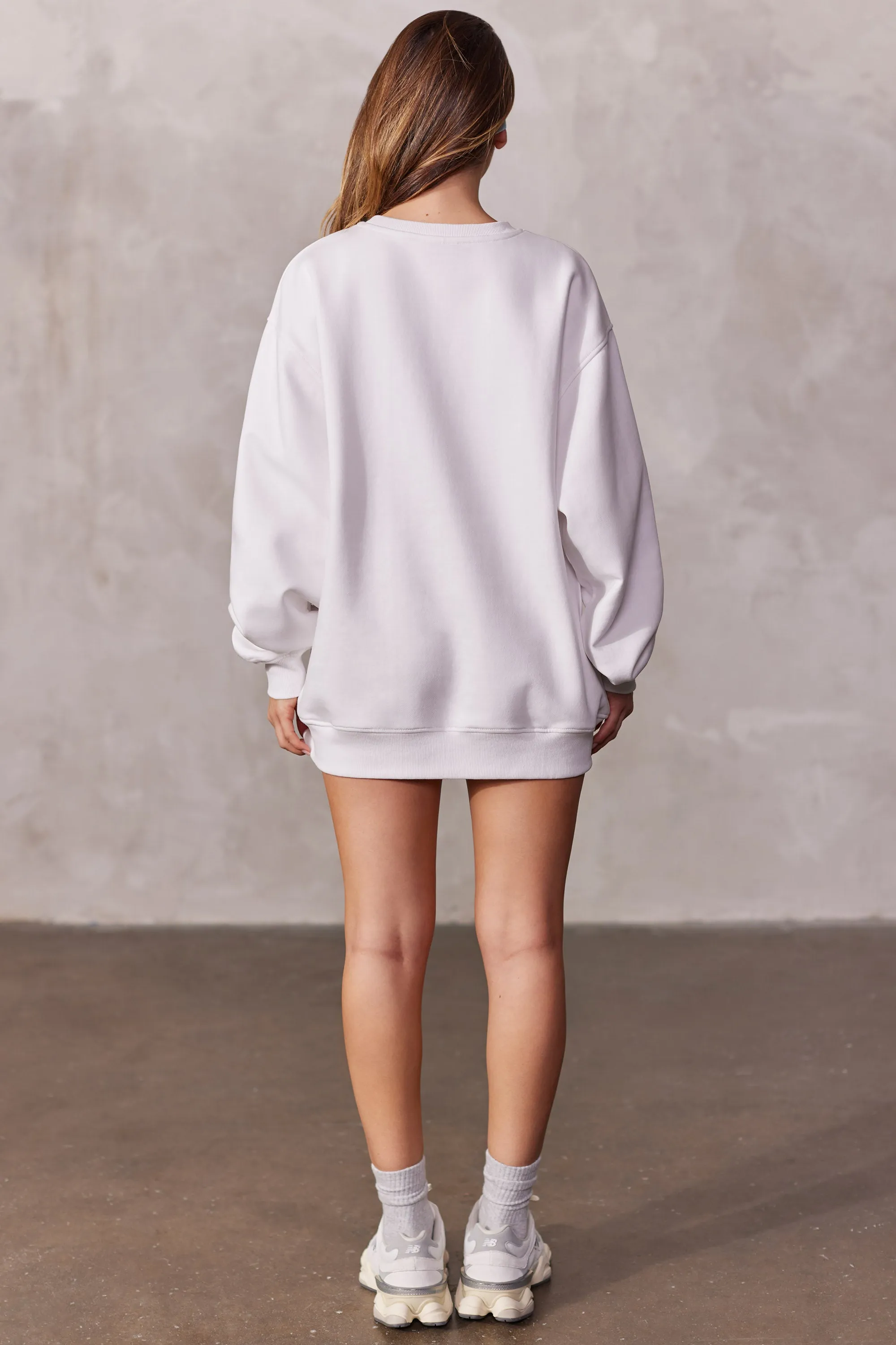 New Staples - Oversized Sweatshirt in Blue Print sold by Bo + Tee product image thumbnail 3