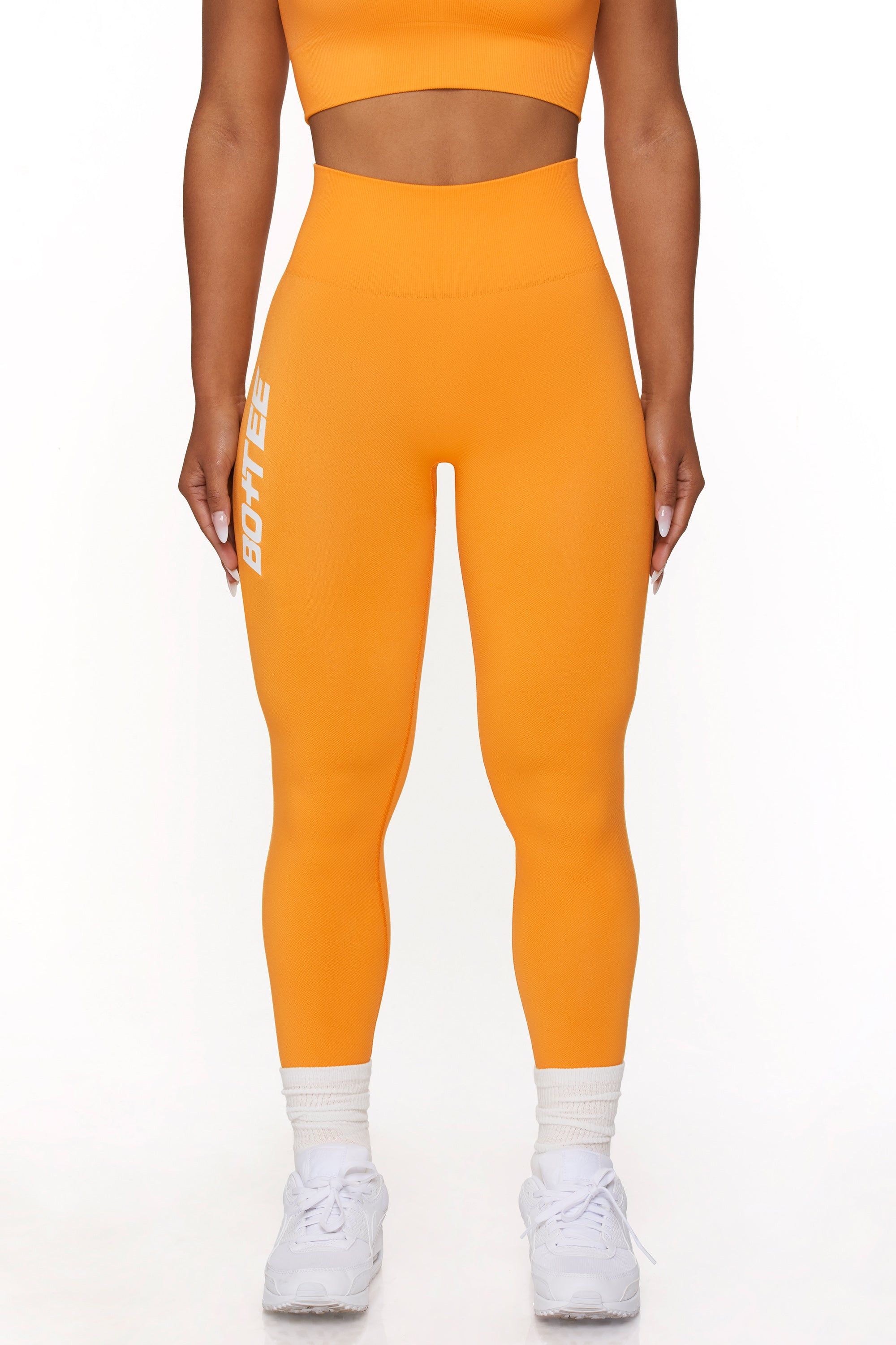 Energy - Full Length Seamless Leggings in Orange sold by Bo + Tee product image thumbnail 3
