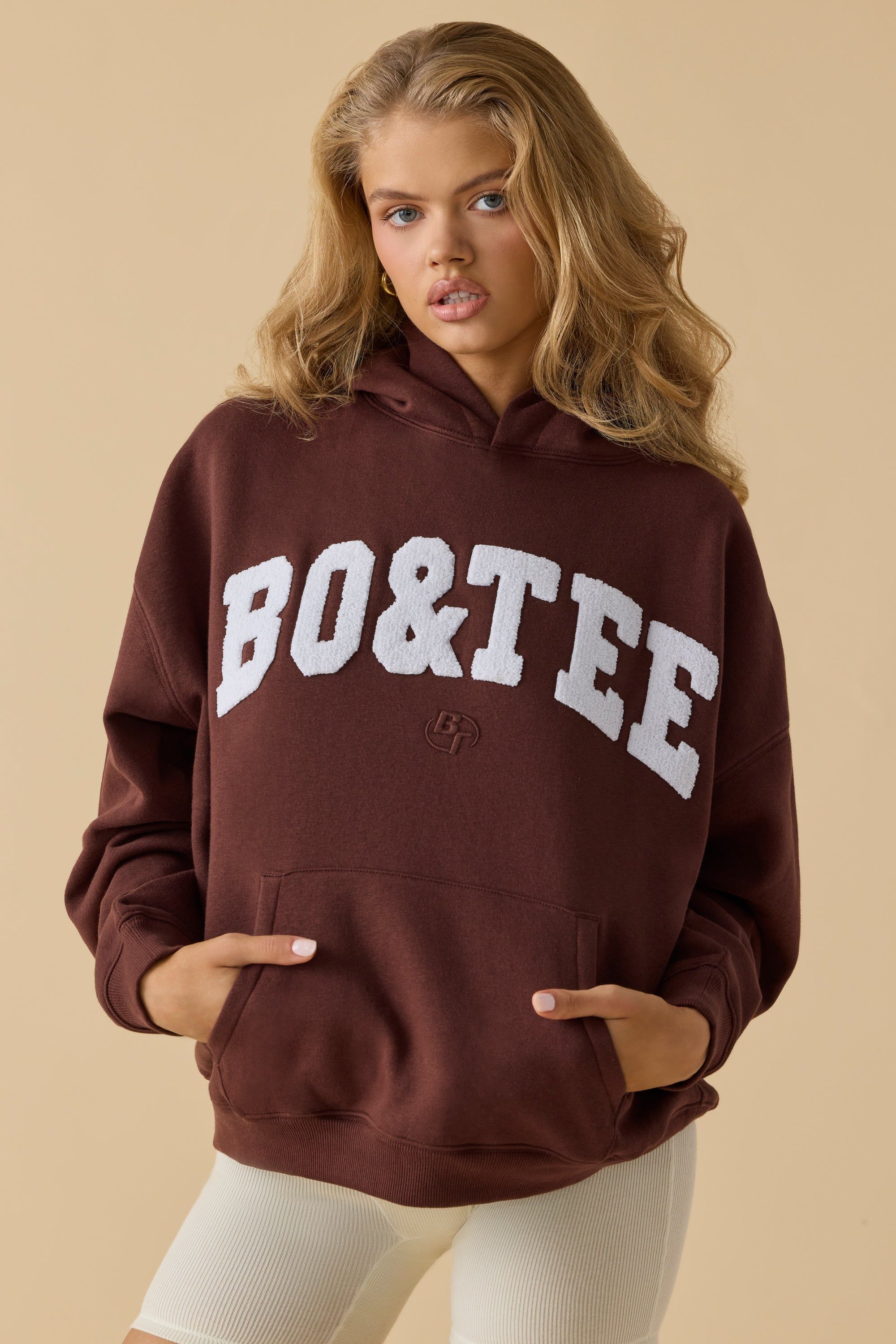 Comfort - Oversized Hooded Sweatshirt in Mahogany sold by Bo + Tee product image thumbnail 9