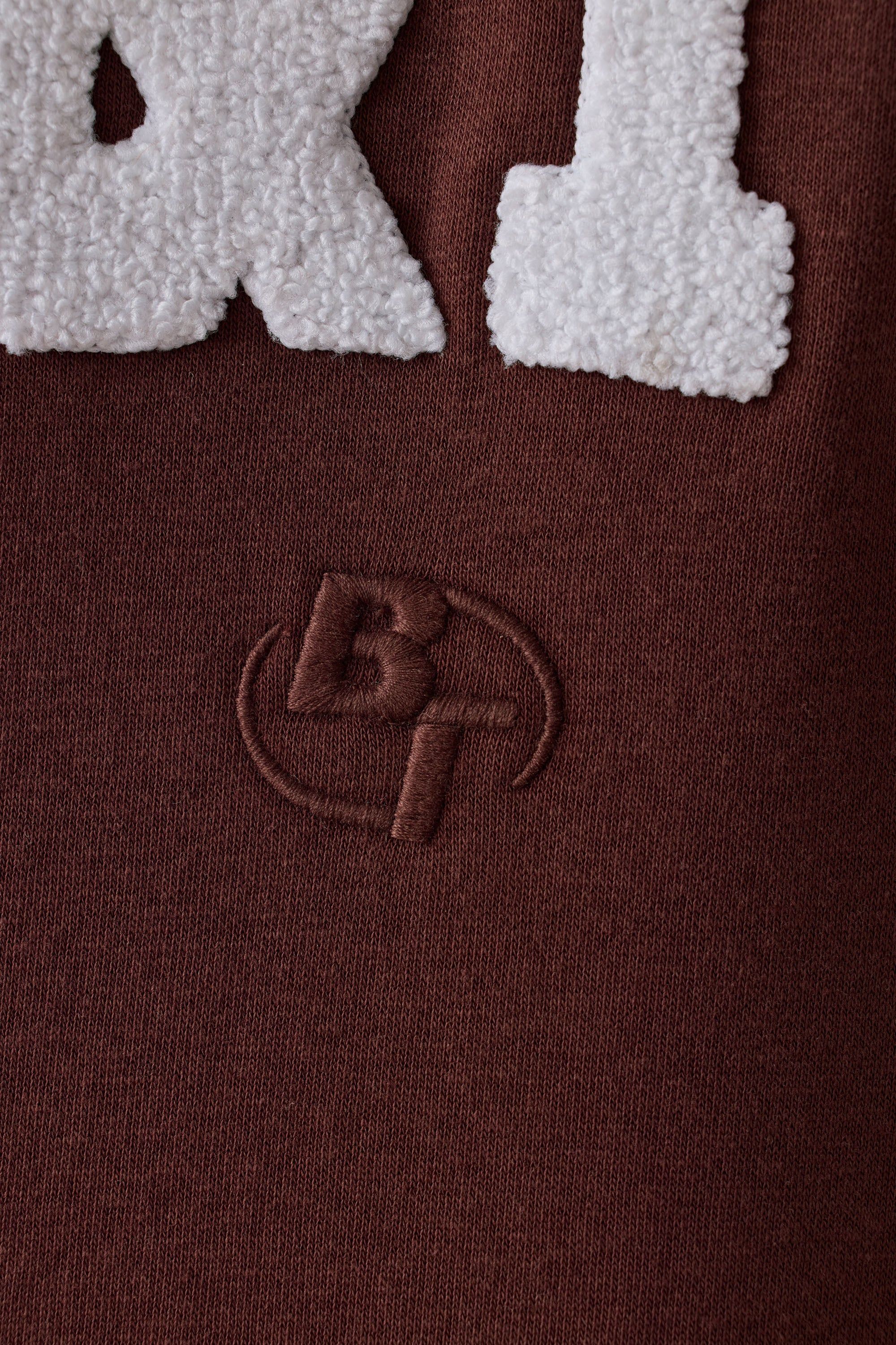 Comfort - Oversized Hooded Sweatshirt in Mahogany sold by Bo + Tee product image thumbnail 4
