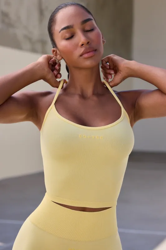 Rhythm - Super Sculpt Seamless Scoop Neck Top in Soft Yellow sold by Bo + Tee