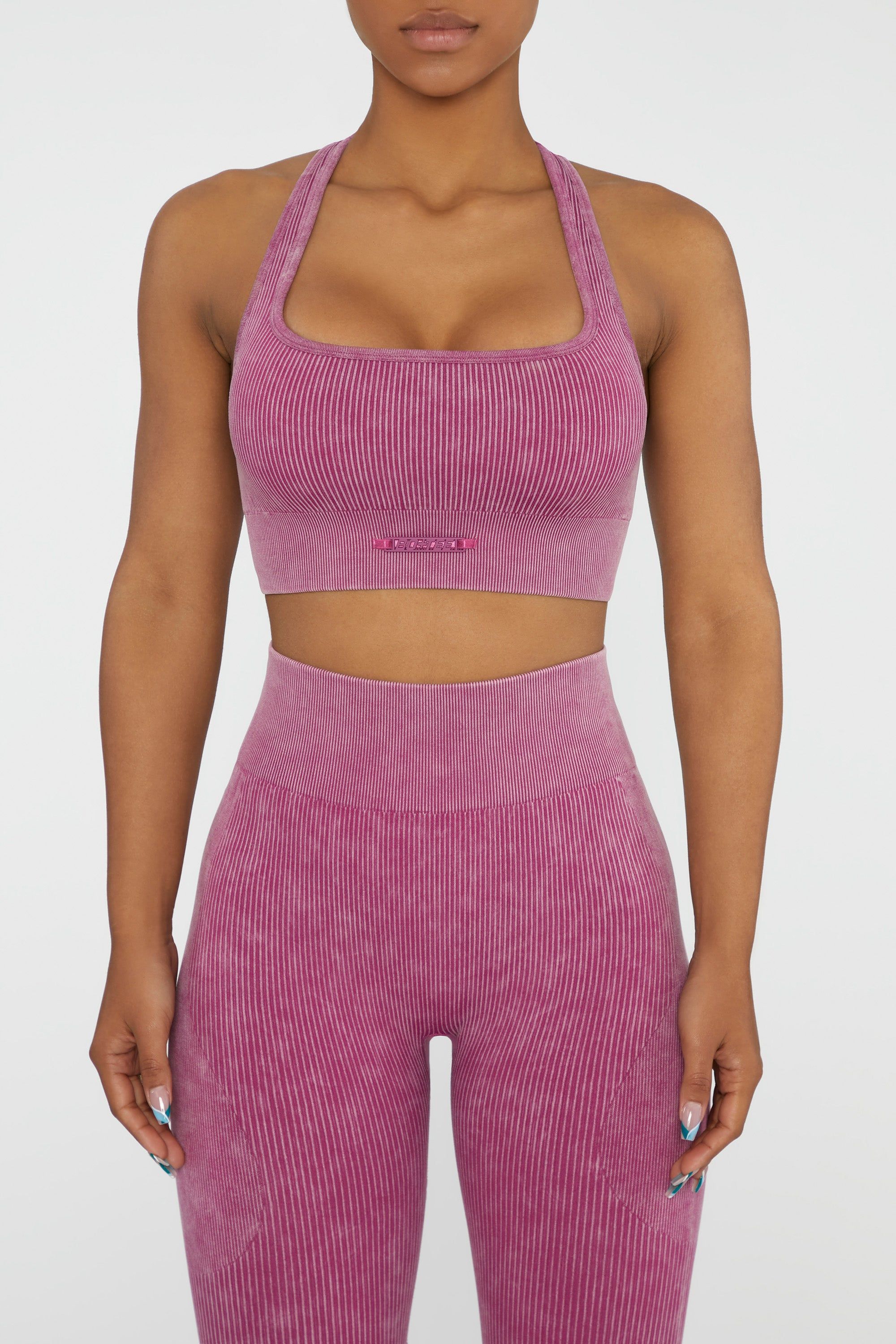 Iconic - Sports Bra in Dark Pink sold by Bo + Tee product image thumbnail 5
