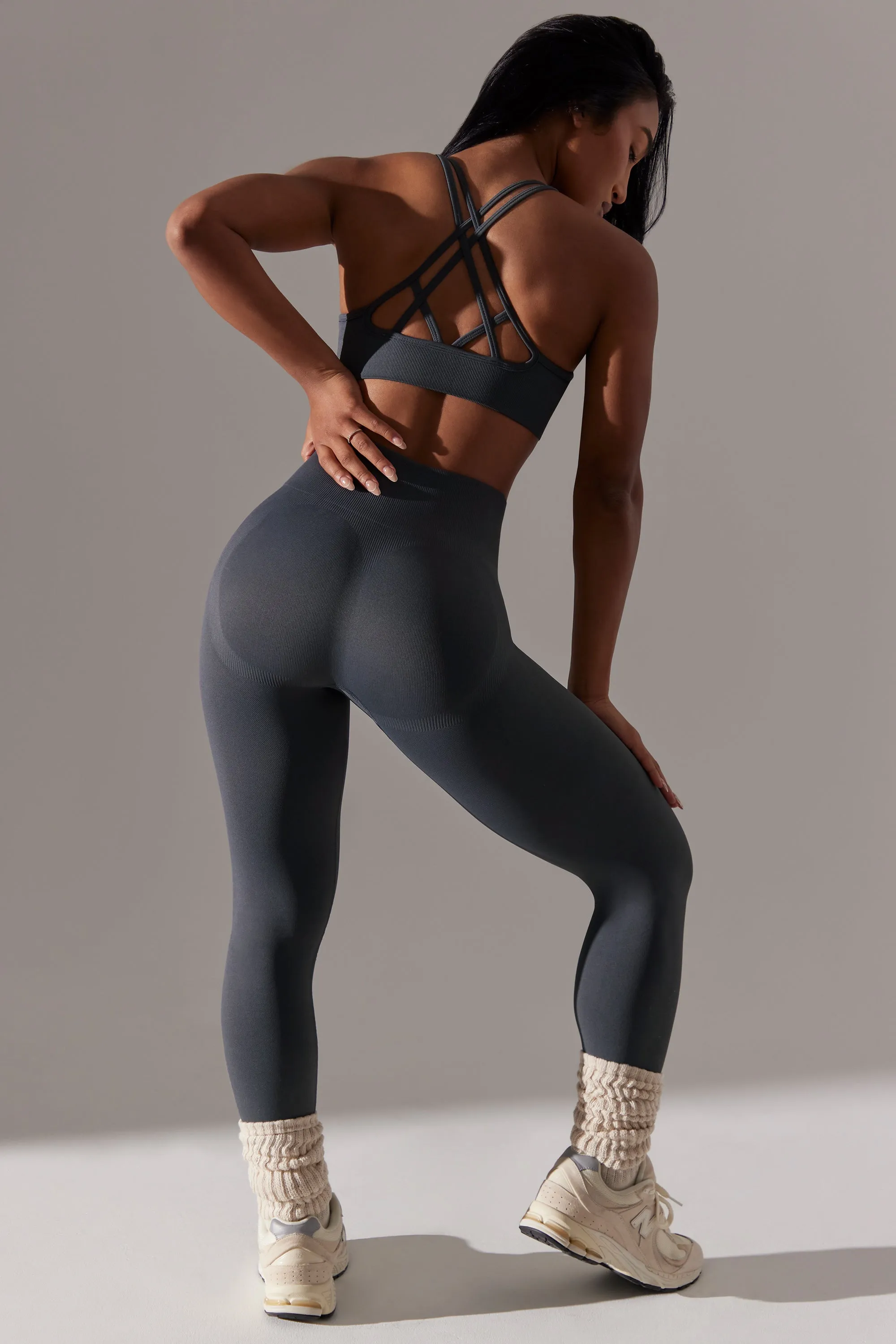 Dedicated - Petite High Waist Super Sculpt Leggings in Grey sold by Bo + Tee product image thumbnail 4