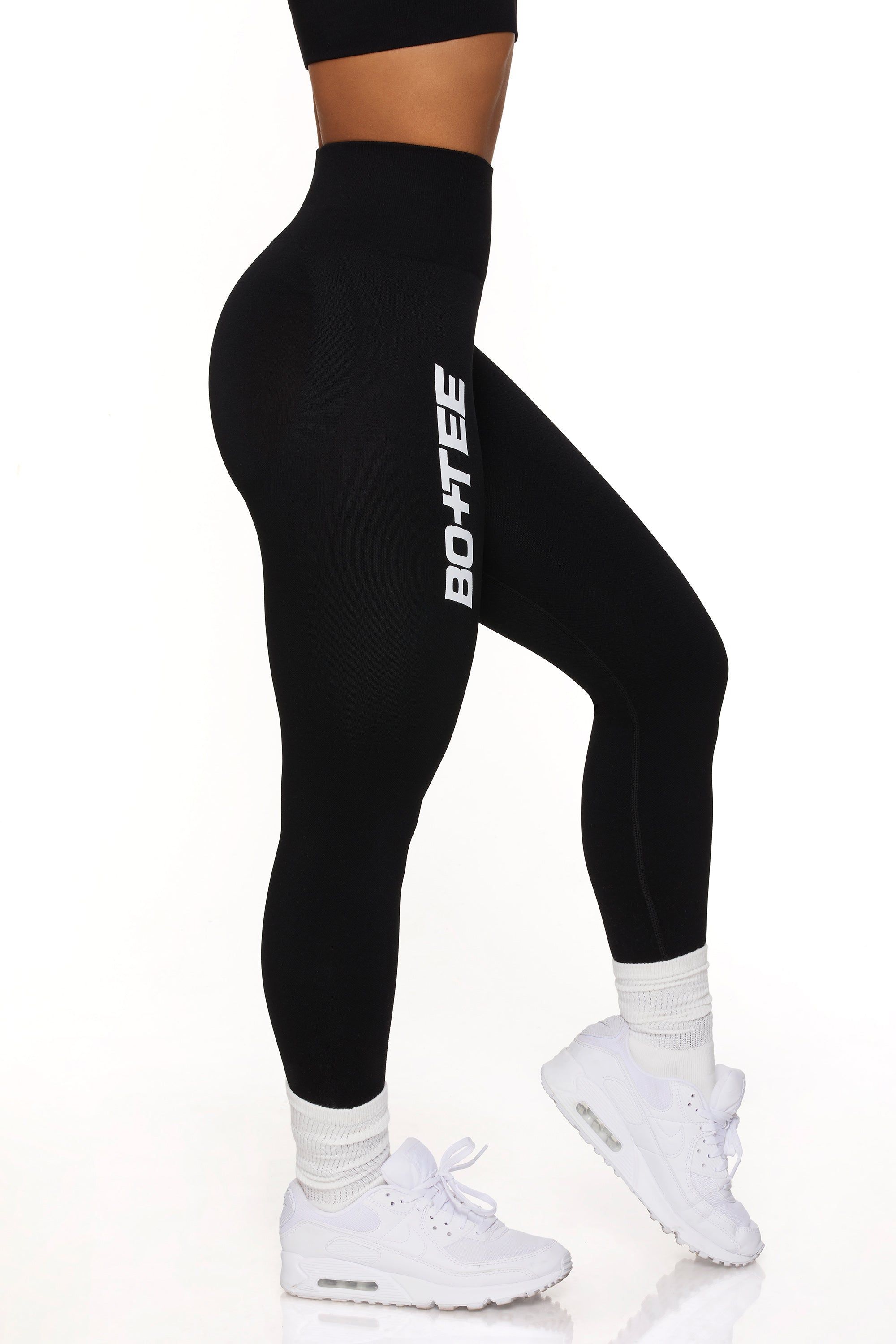 Energy - Full Length Seamless Leggings in Black sold by Bo + Tee product image thumbnail 4