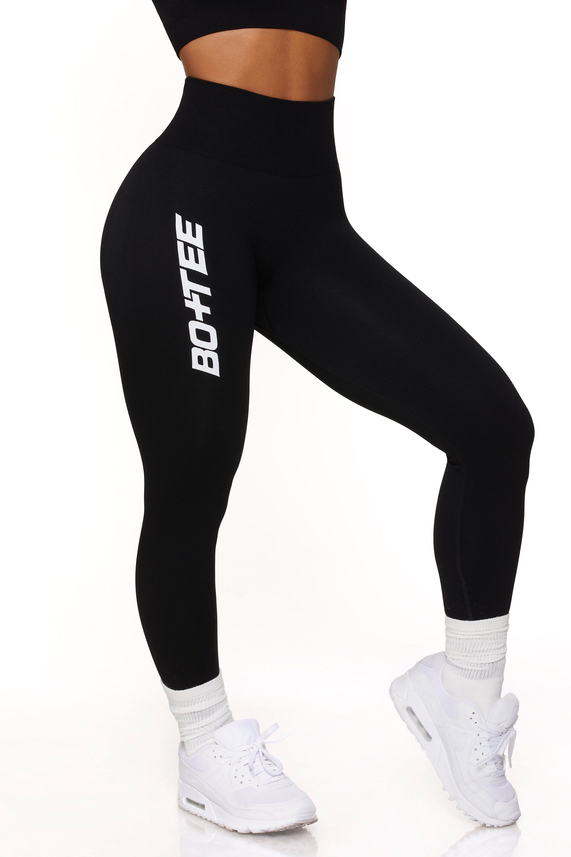 Energy - Full Length Seamless Leggings in Black sold by Bo + Tee product image thumbnail 8