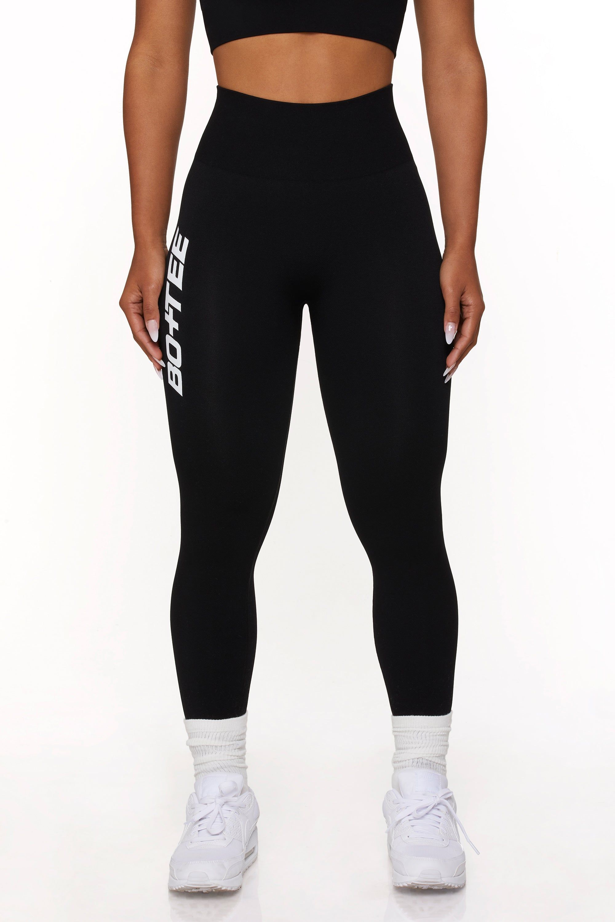 Energy - Full Length Seamless Leggings in Black sold by Bo + Tee product image thumbnail 3