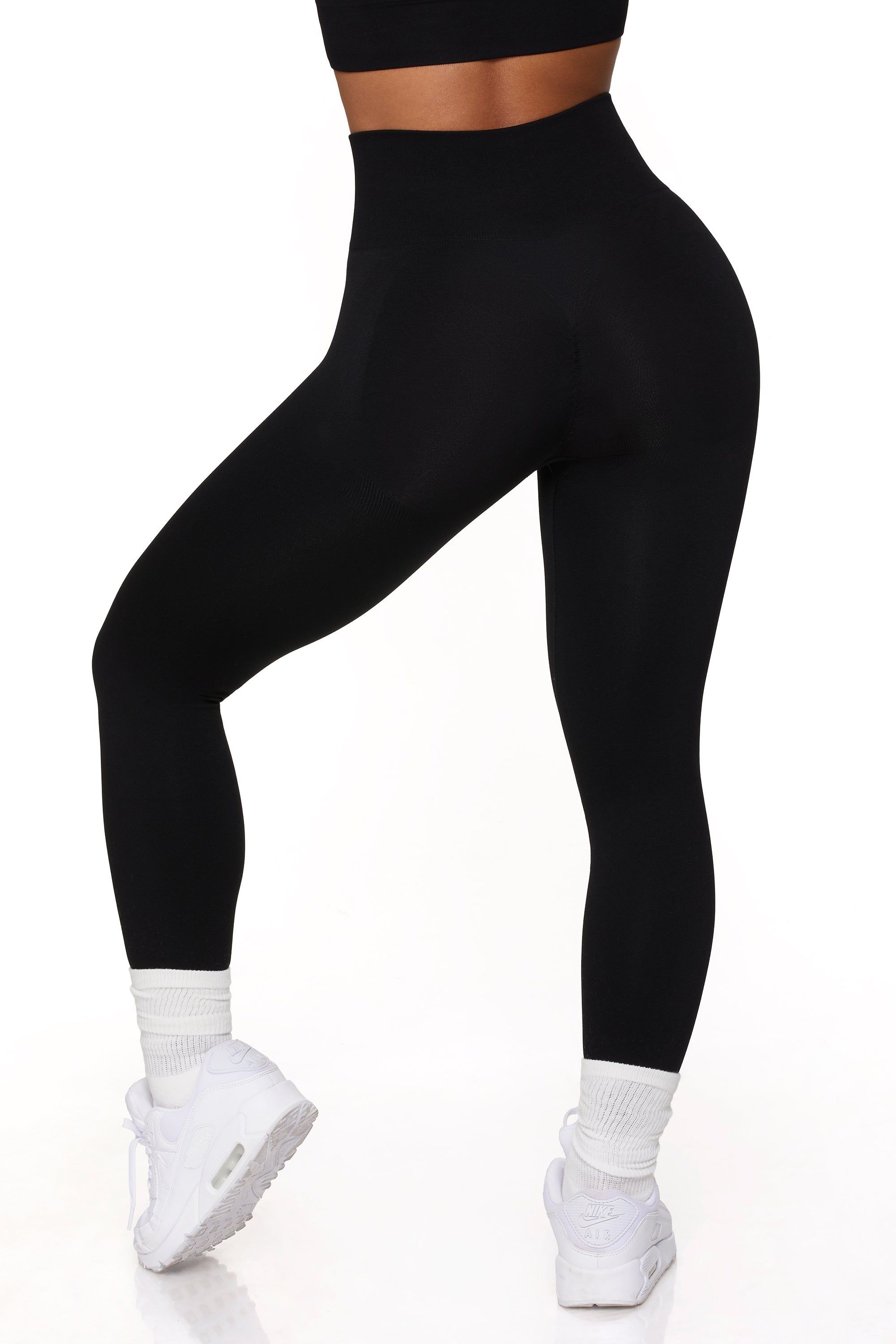 Energy - Full Length Seamless Leggings in Black sold by Bo + Tee product image thumbnail 7