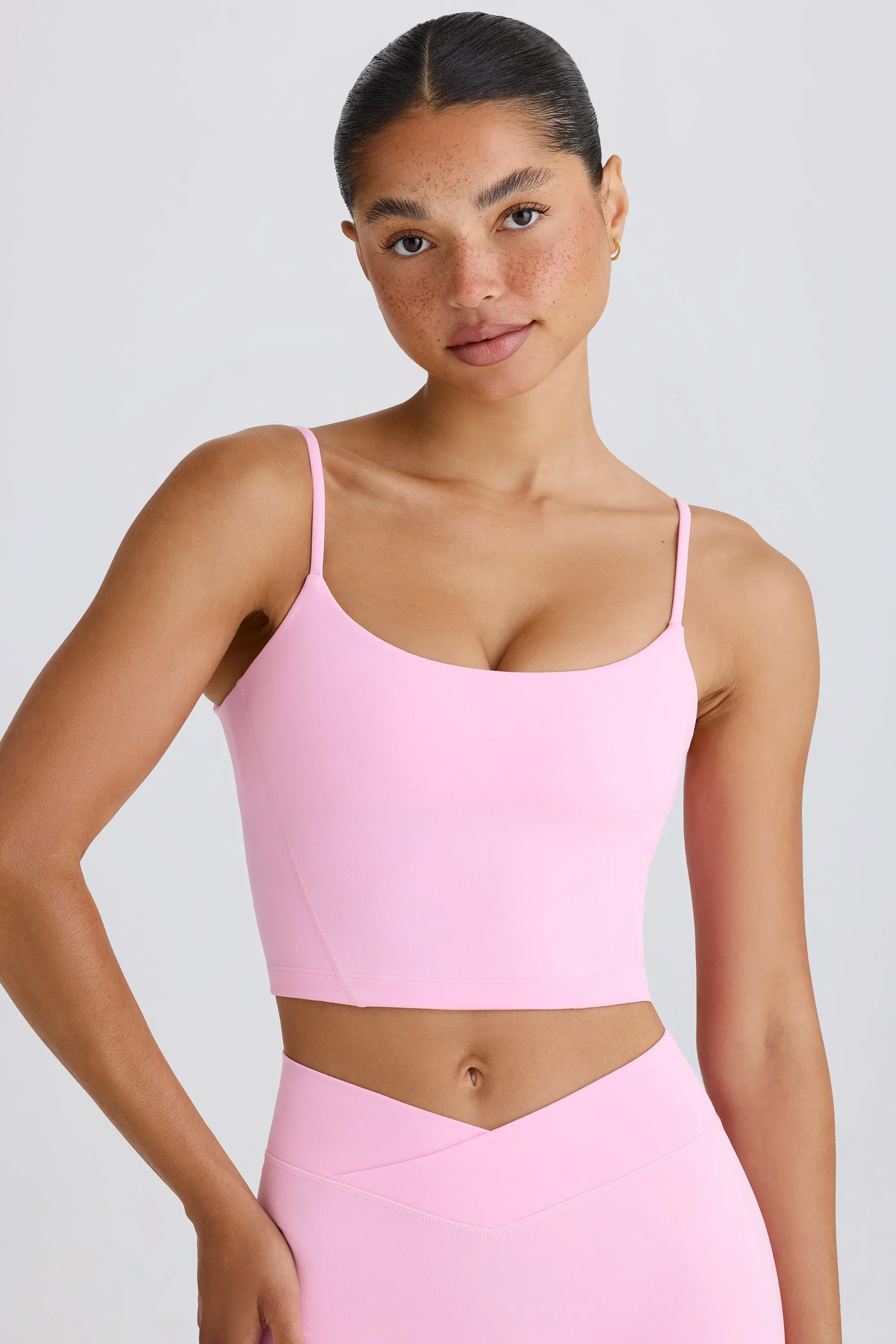 Soft Active Tank Top in Bubblegum Pink sold by Bo + Tee
