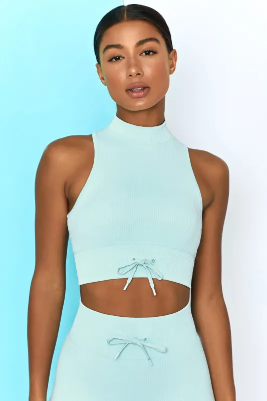 Miles Ahead - Crop Top in Light Blue sold by Bo + Tee