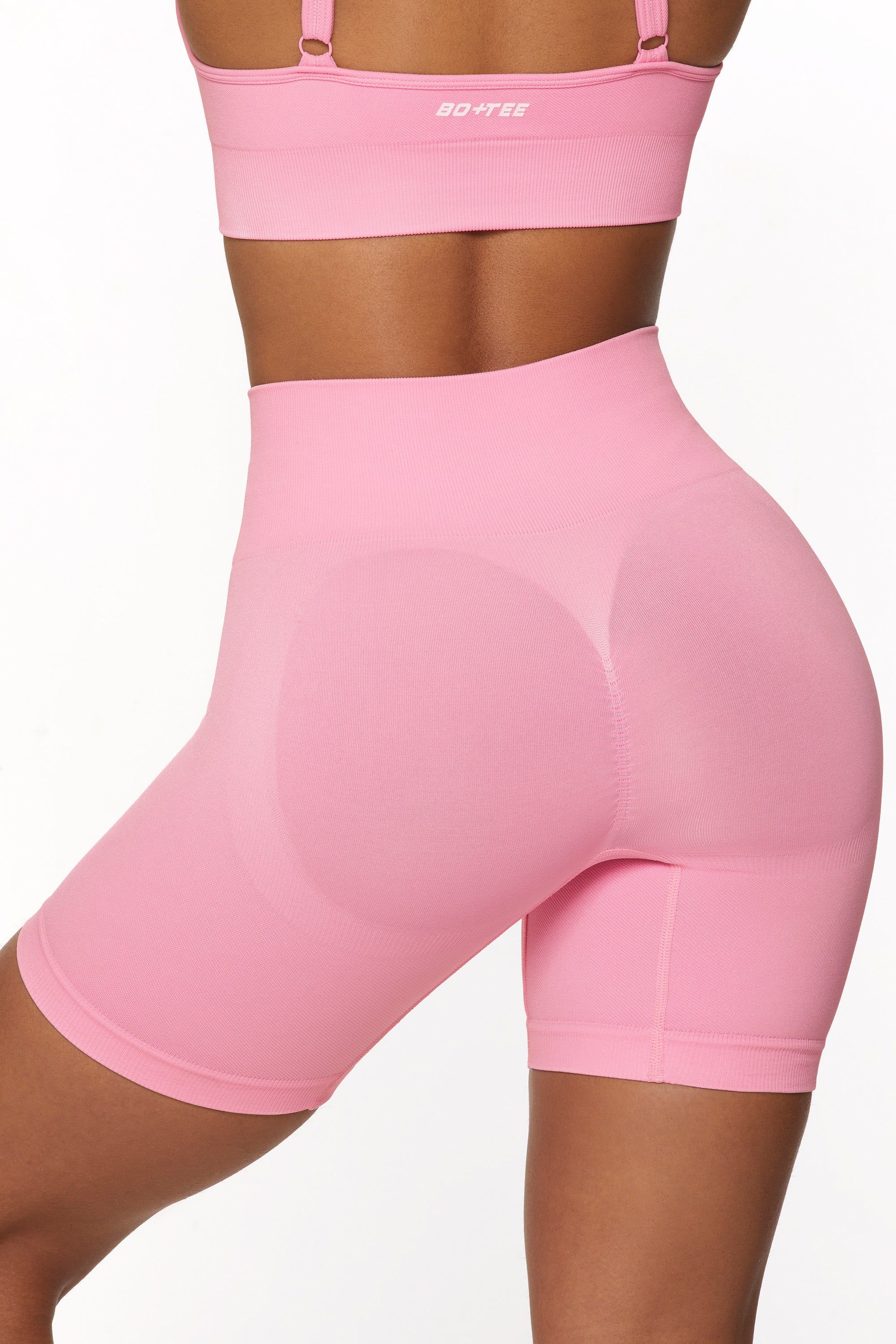 Speed - High Waist Seamless Biker Shorts in Pink sold by Bo + Tee product image thumbnail 7