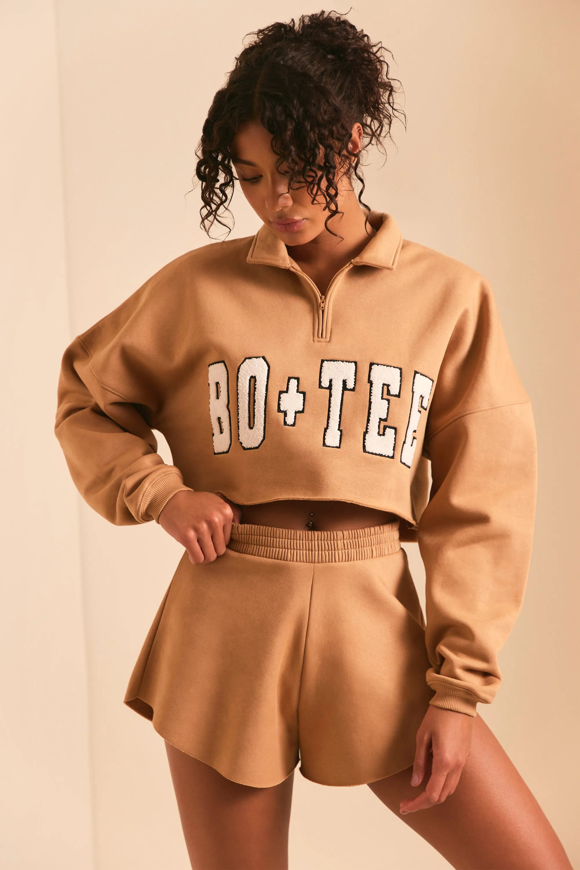 Restore - Half Zip Sweater in Chestnut Brown sold by Bo + Tee product image thumbnail 2