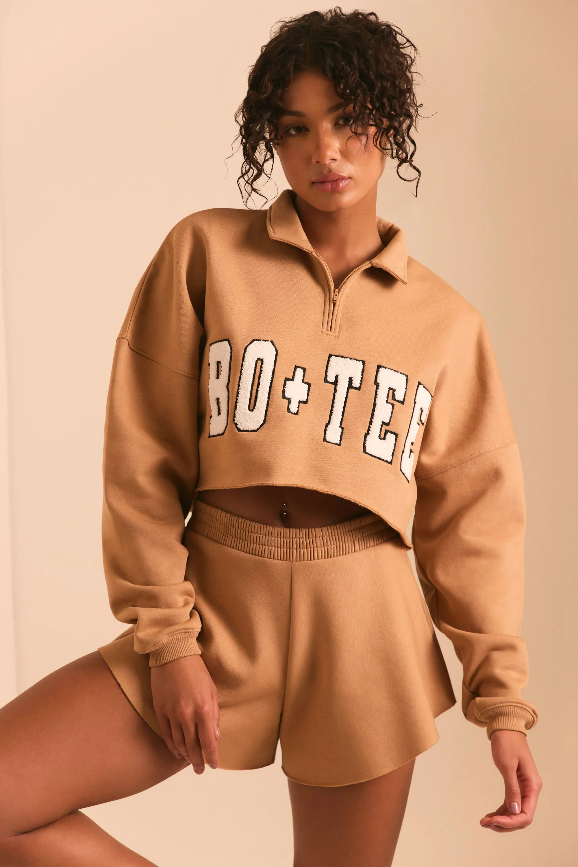 Restore - Half Zip Sweater in Chestnut Brown sold by Bo + Tee product image thumbnail 5