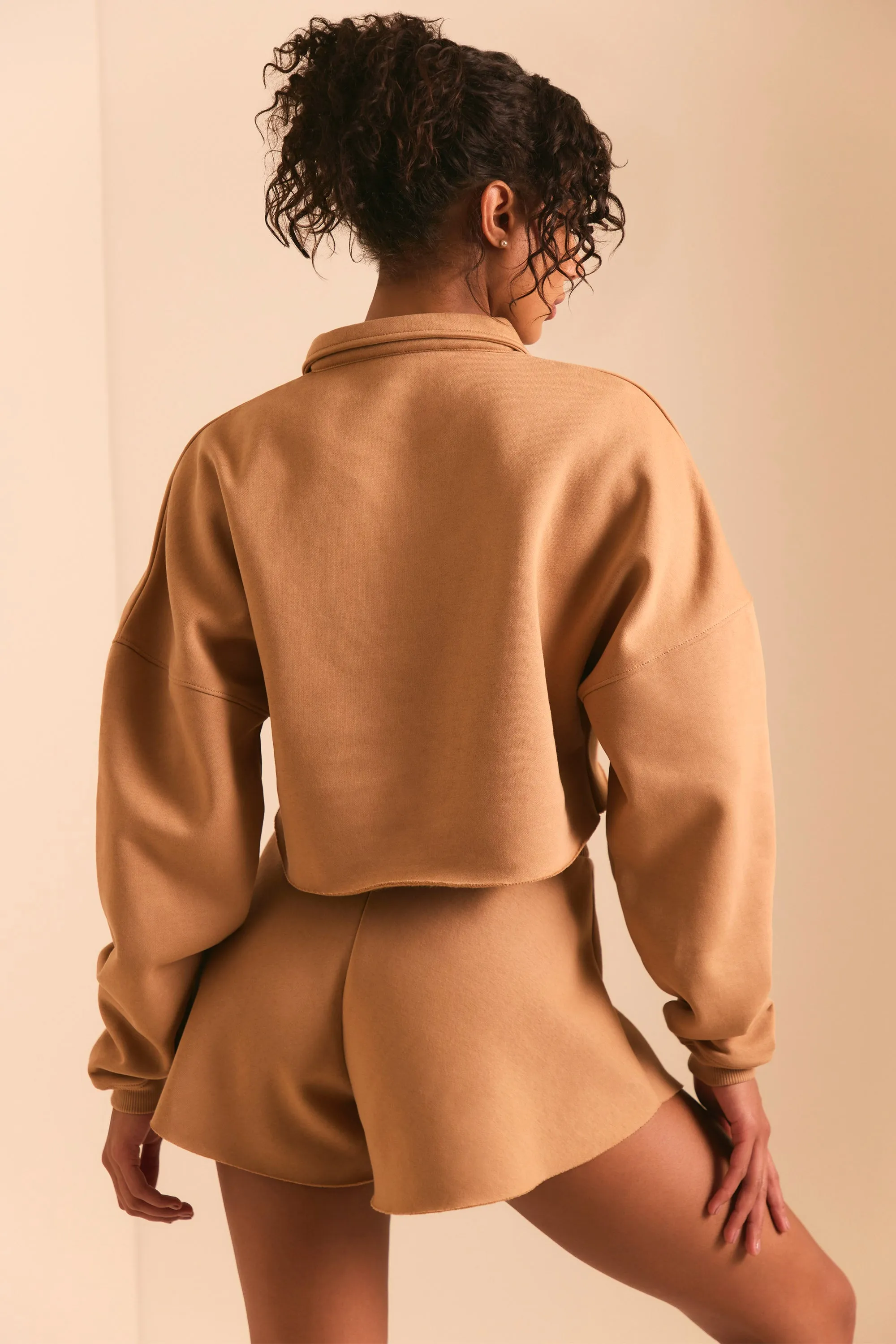 Restore - Half Zip Sweater in Chestnut Brown sold by Bo + Tee product image thumbnail 3