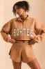 Restore - Half Zip Sweater in Chestnut Brown sold by Bo + Tee