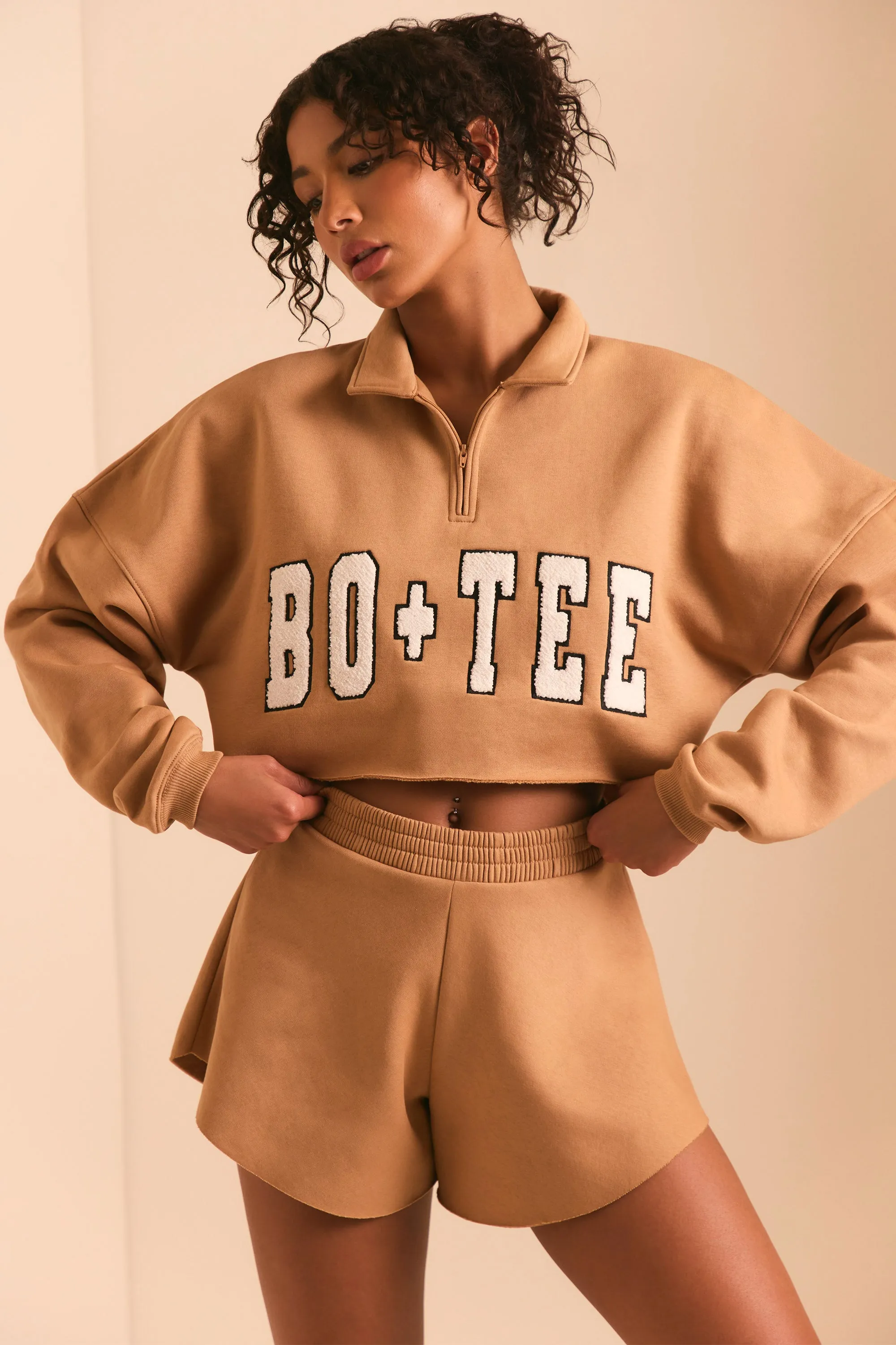 Restore - Half Zip Sweater in Chestnut Brown sold by Bo + Tee product image thumbnail 4