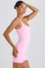 Soft Active Open-Back Unitard in Bubblegum Pink sold by Bo + Tee