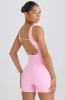 Soft Active Open-Back Unitard in Bubblegum Pink sold by Bo + Tee