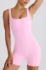 Soft Active Open-Back Unitard in Bubblegum Pink sold by Bo + Tee